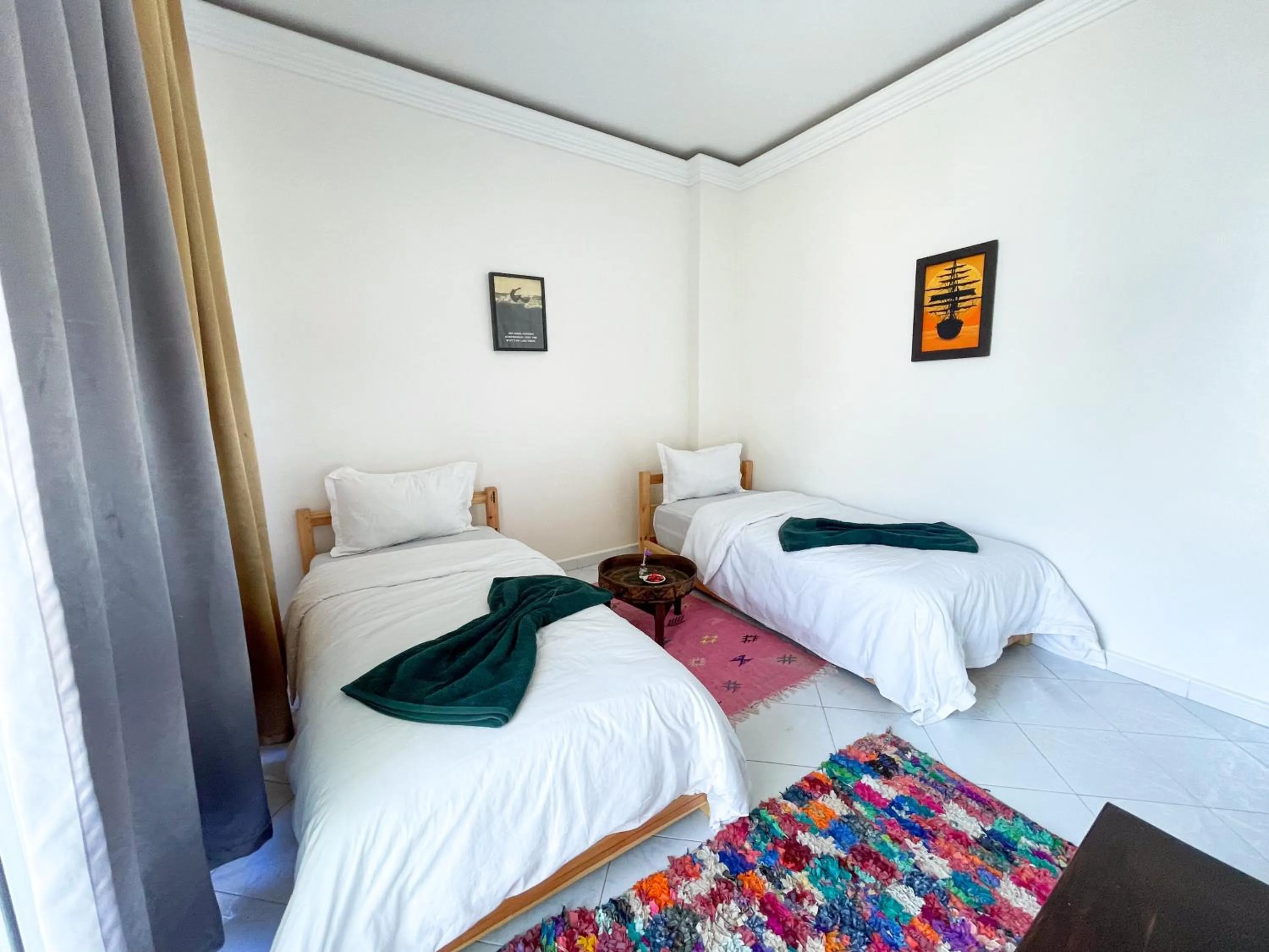 Bed in Locals Taghazout surfcamp