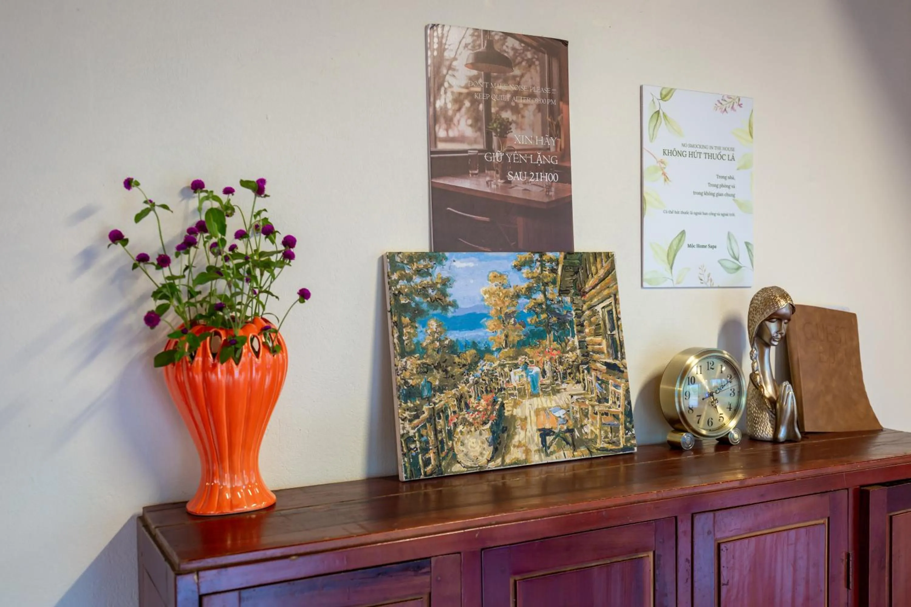 Decorative detail in Moc Home Sapa