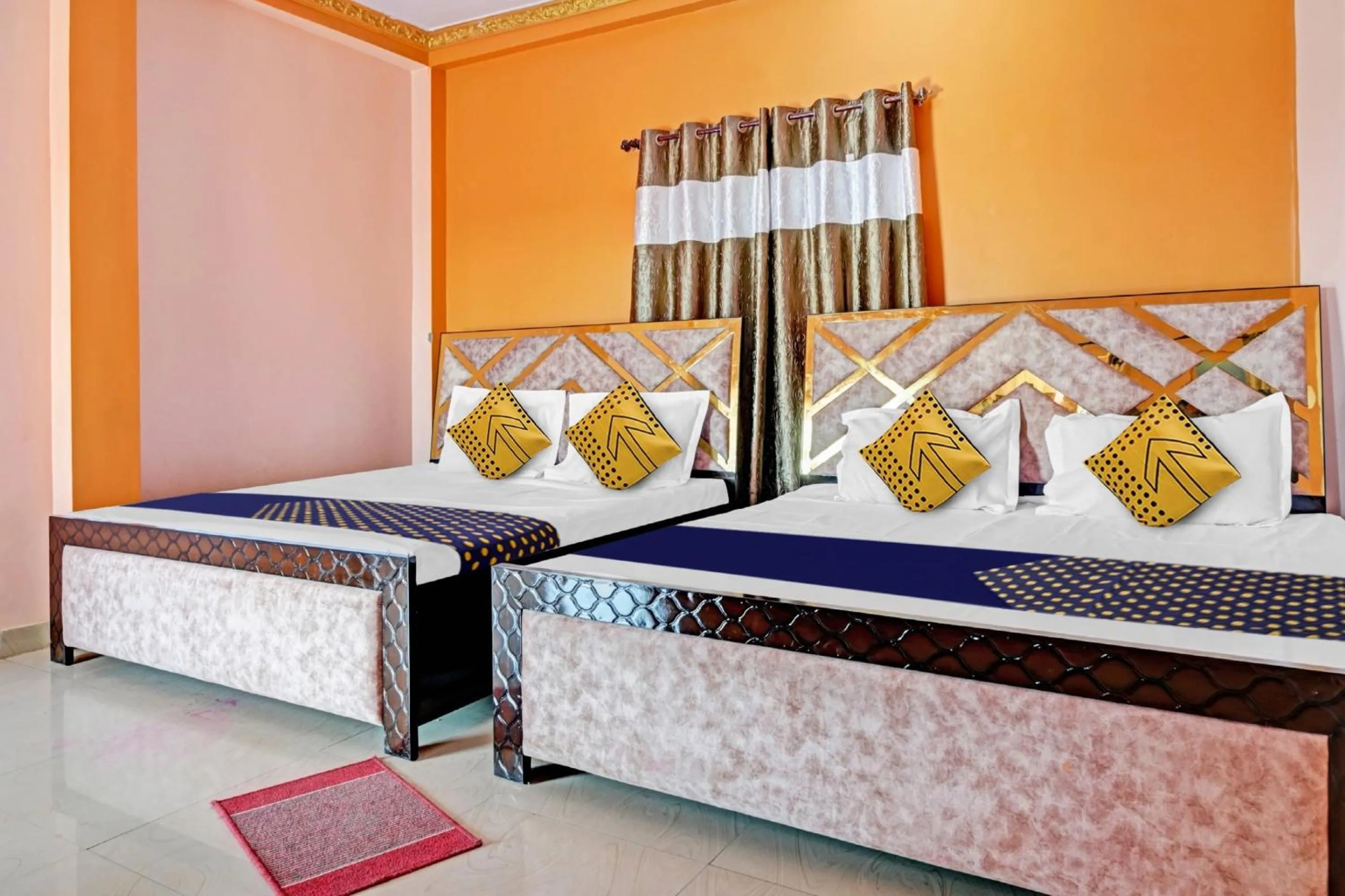 Bedroom, Bed in HOTEL O MAA NARMADA