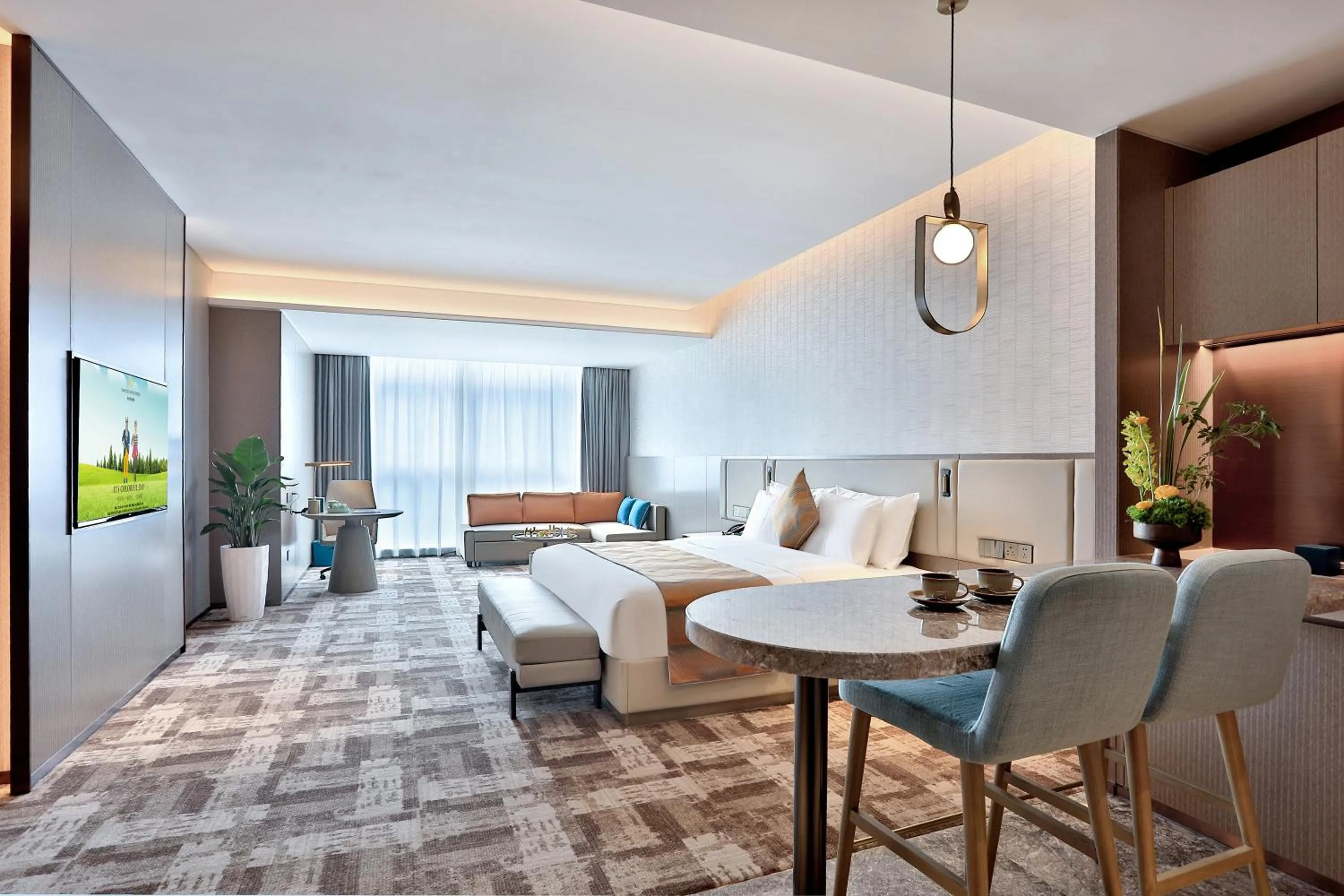 Bed in Yiwu Yandoo Yayue Hotel