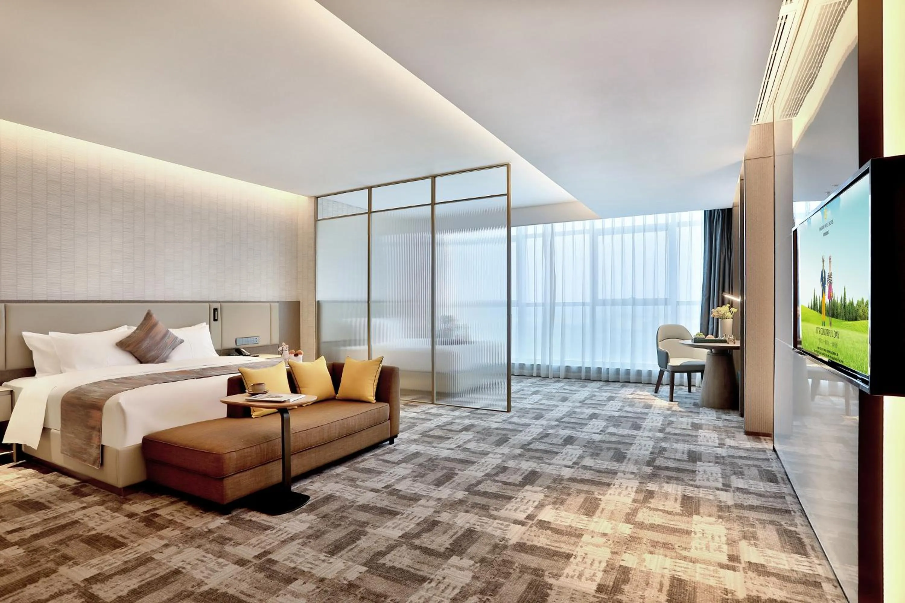 Photo of the whole room, Bed in Yiwu Yandoo Yayue Hotel