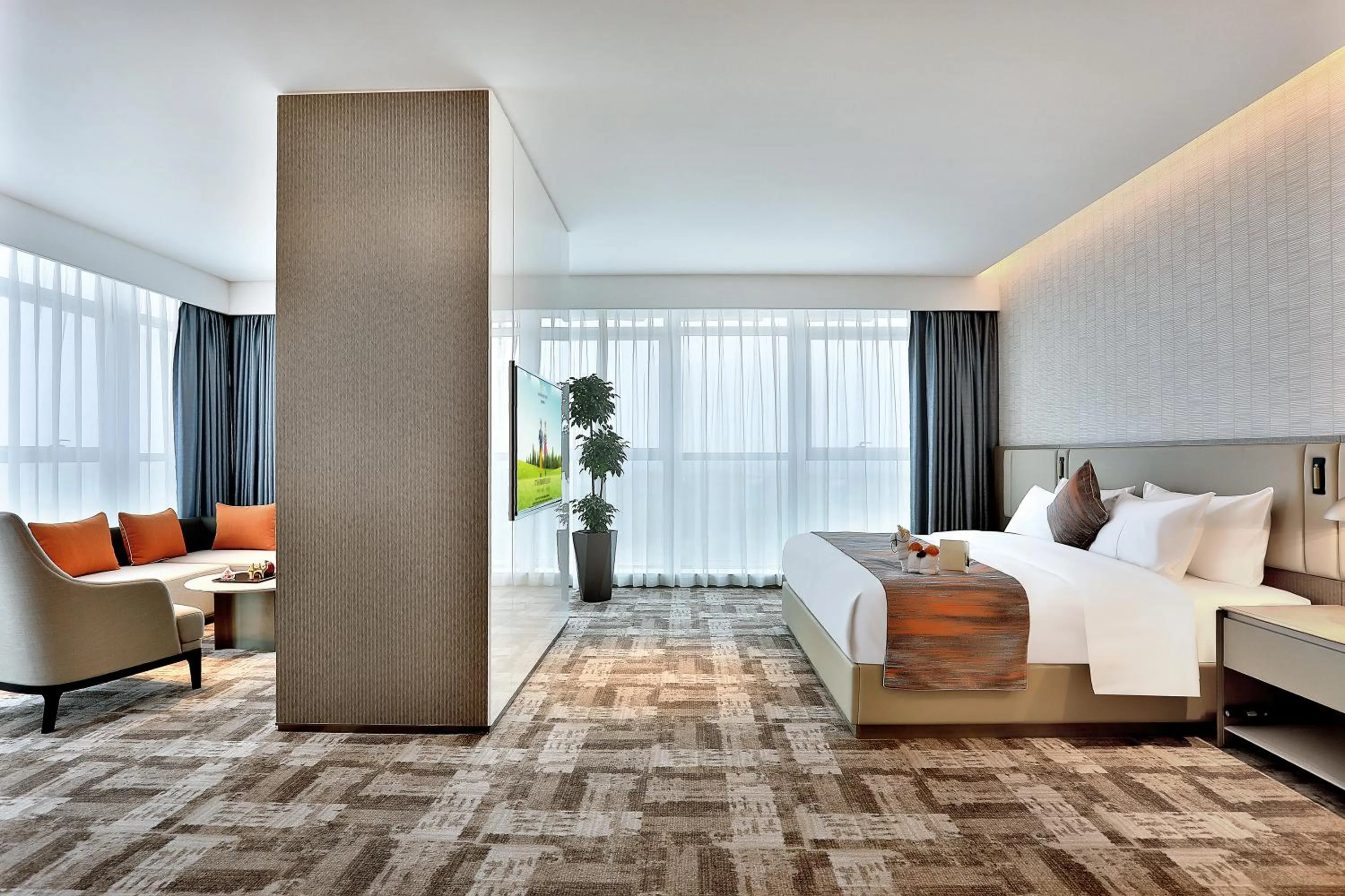 Bed in Yiwu Yandoo Yayue Hotel