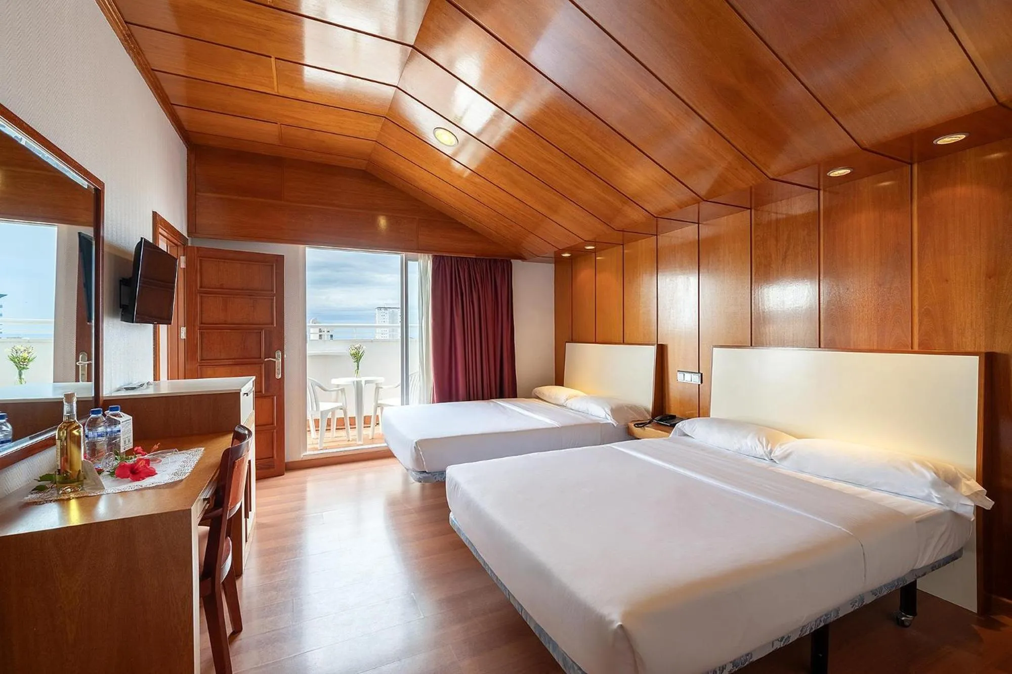 Photo of the whole room, Bed in Poseidon Resort