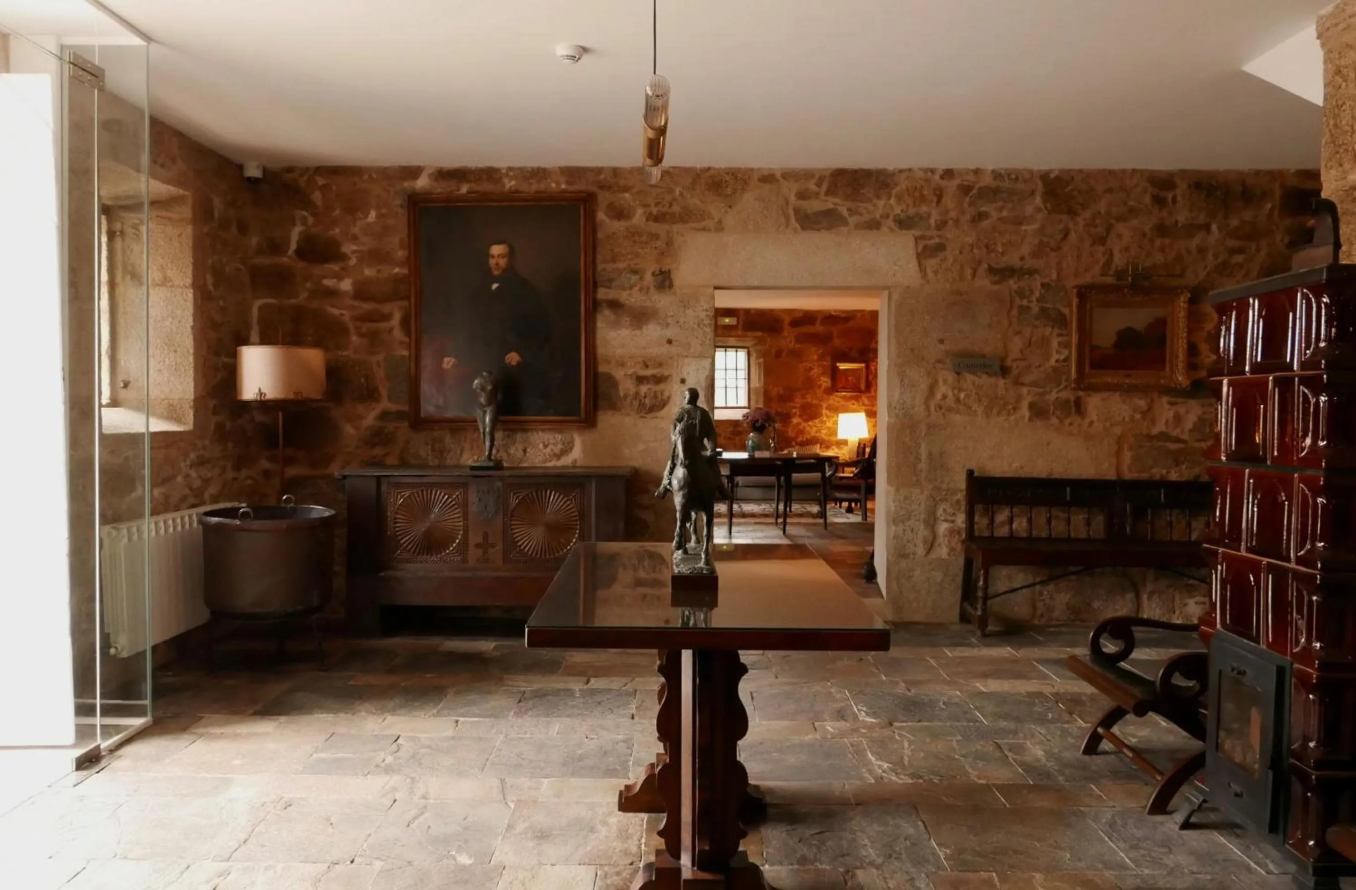 Lobby or reception in Hotel Pazo de Bieite