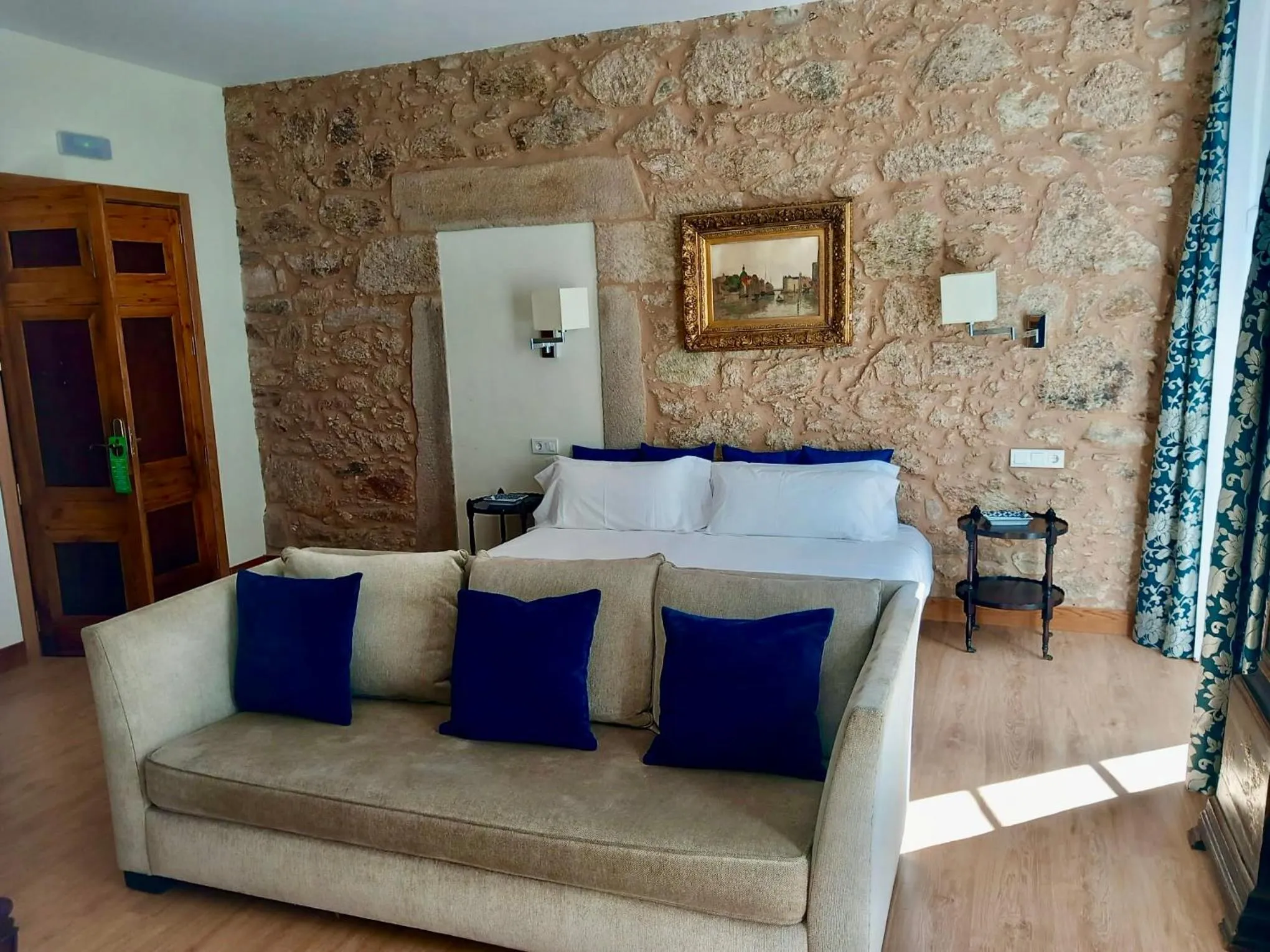 Bed in Hotel Pazo de Bieite