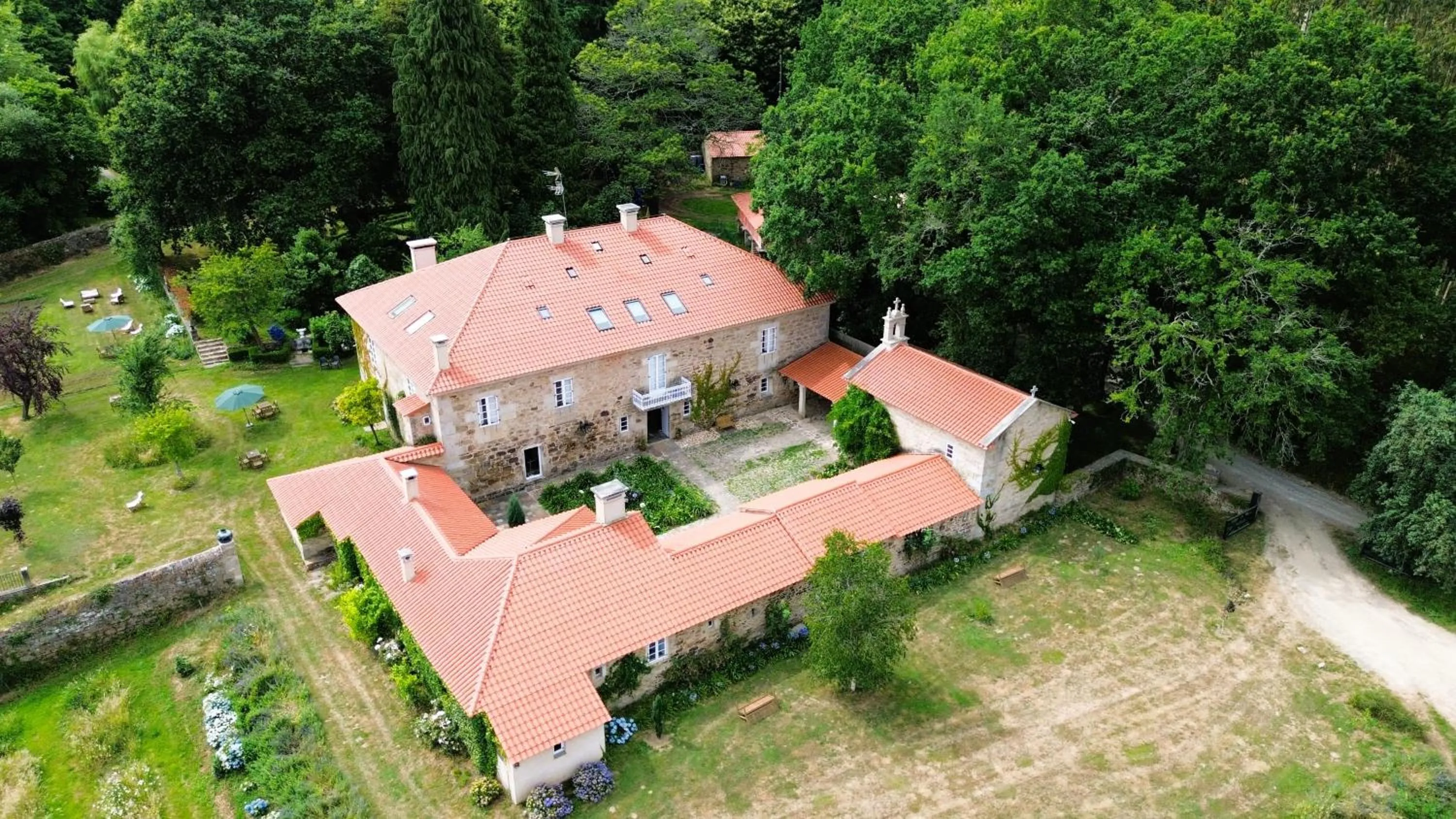 Bird's eye view in Hotel Pazo de Bieite