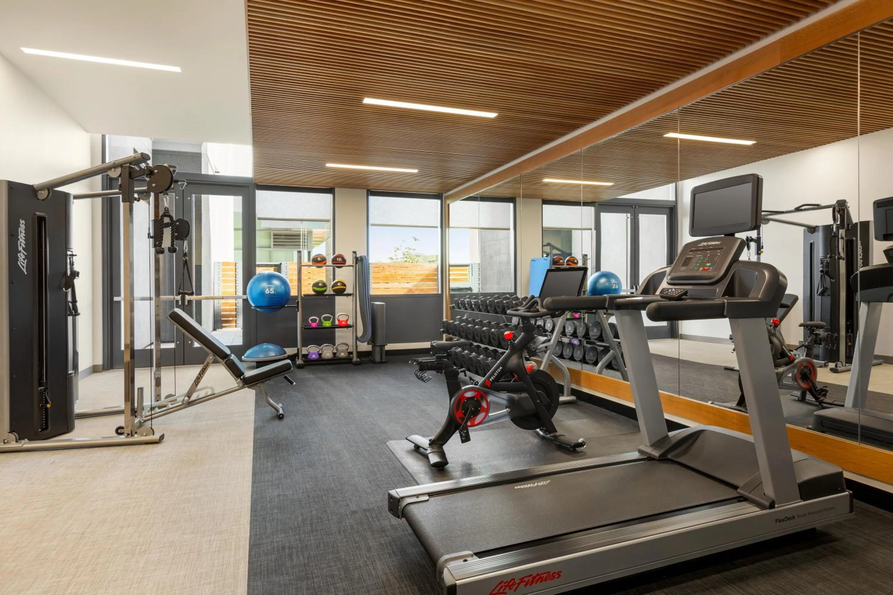 Fitness centre/facilities in Hampton Inn & Suites San Mateo-San Francisco Airport
