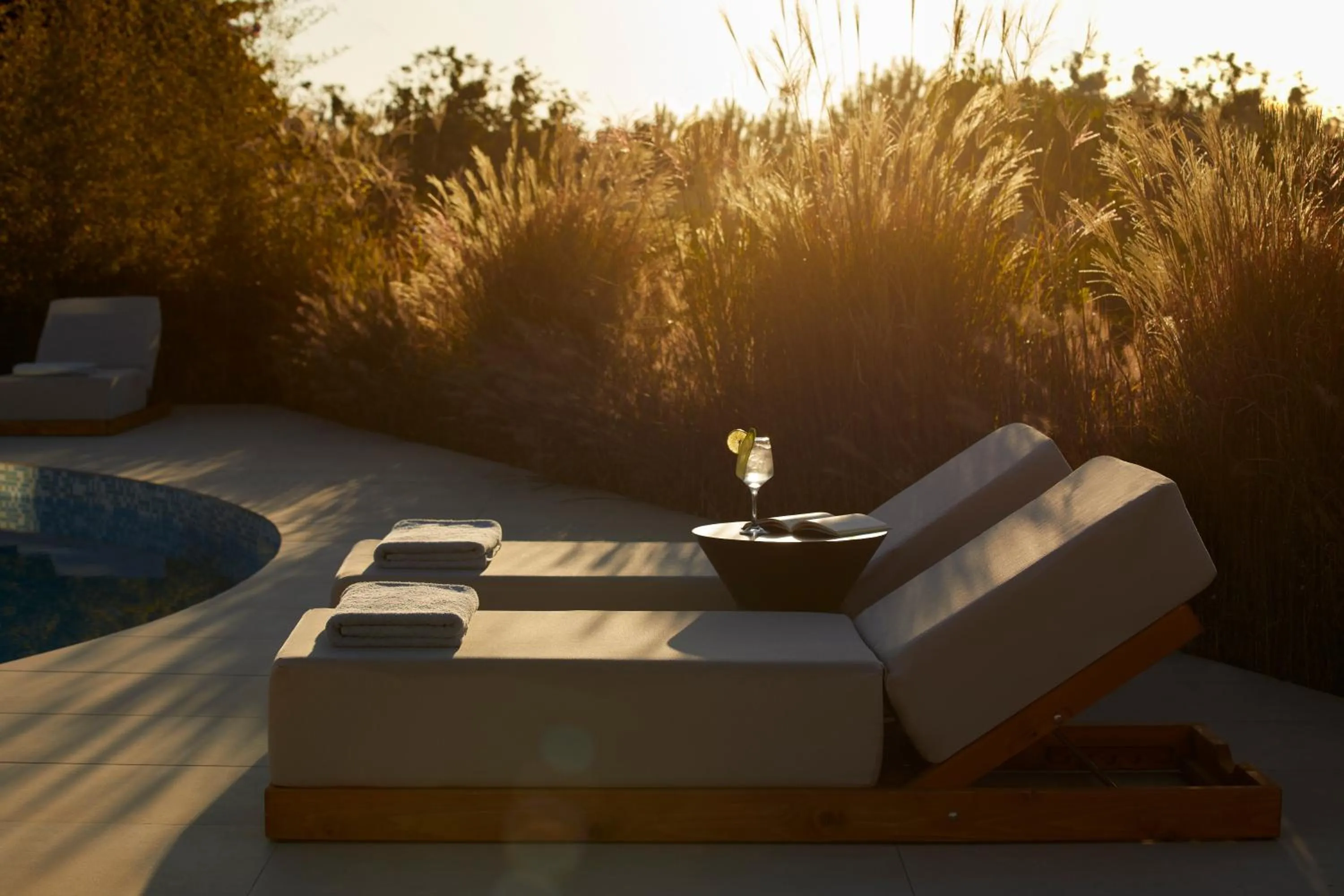 sunbed in Poesia Suites