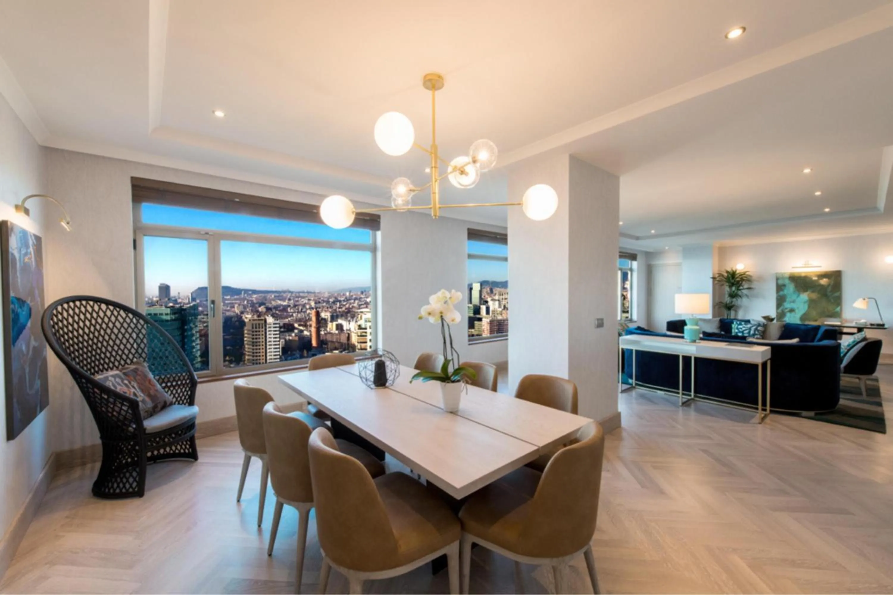 Living room in Hilton Diagonal Mar Barcelona