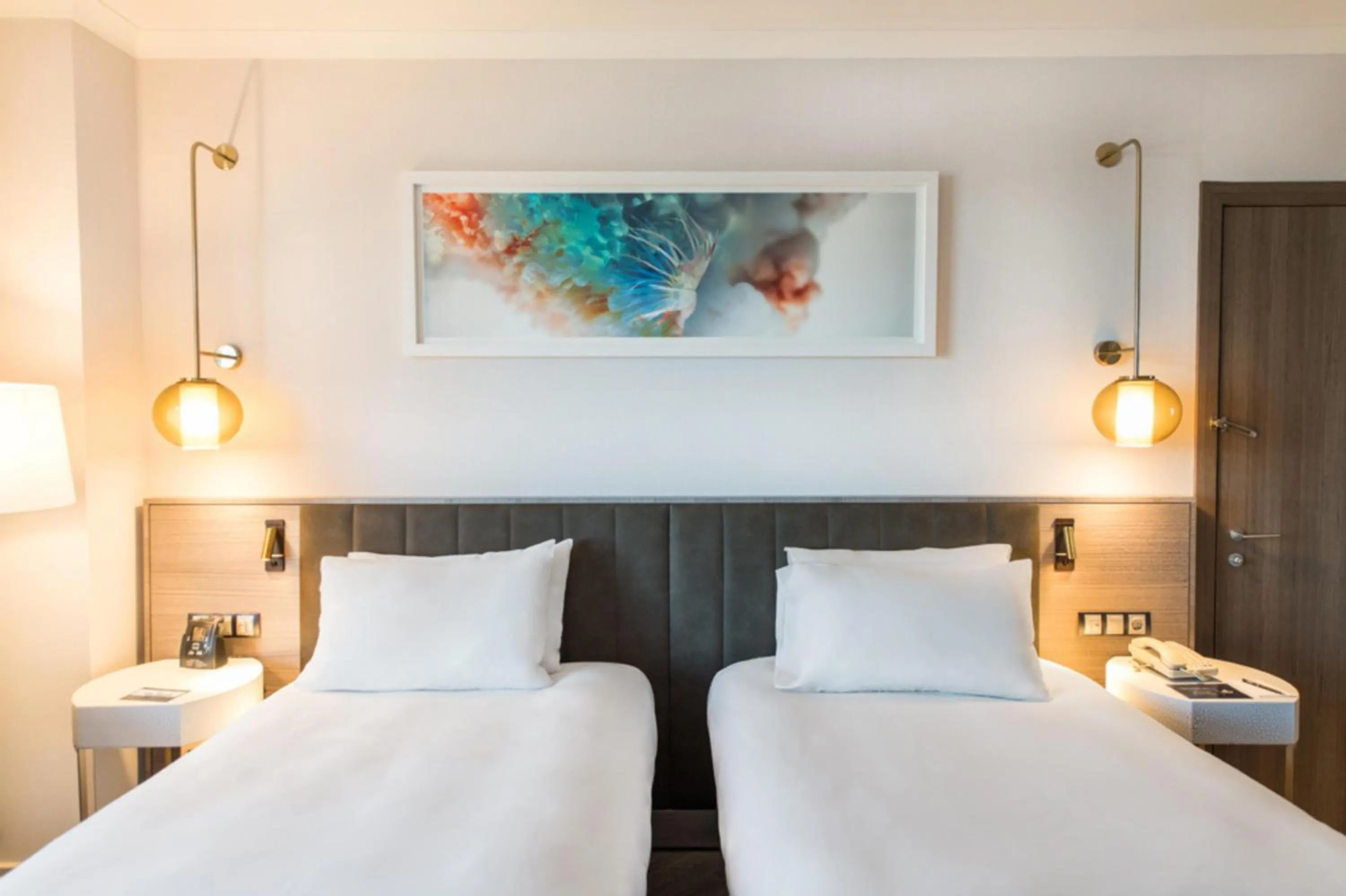 Bed in Hilton Diagonal Mar Barcelona