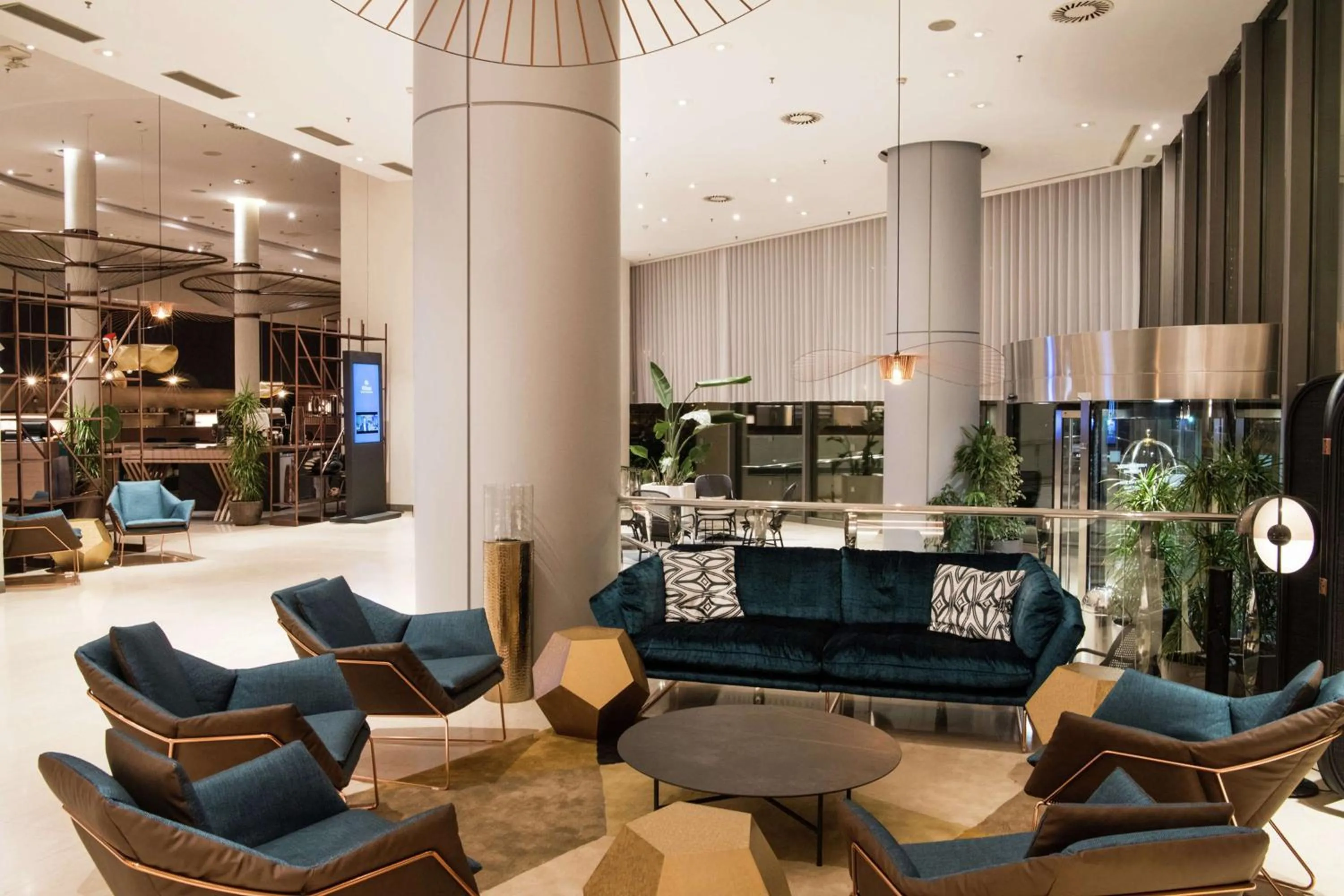 Lobby or reception in Hilton Diagonal Mar Barcelona