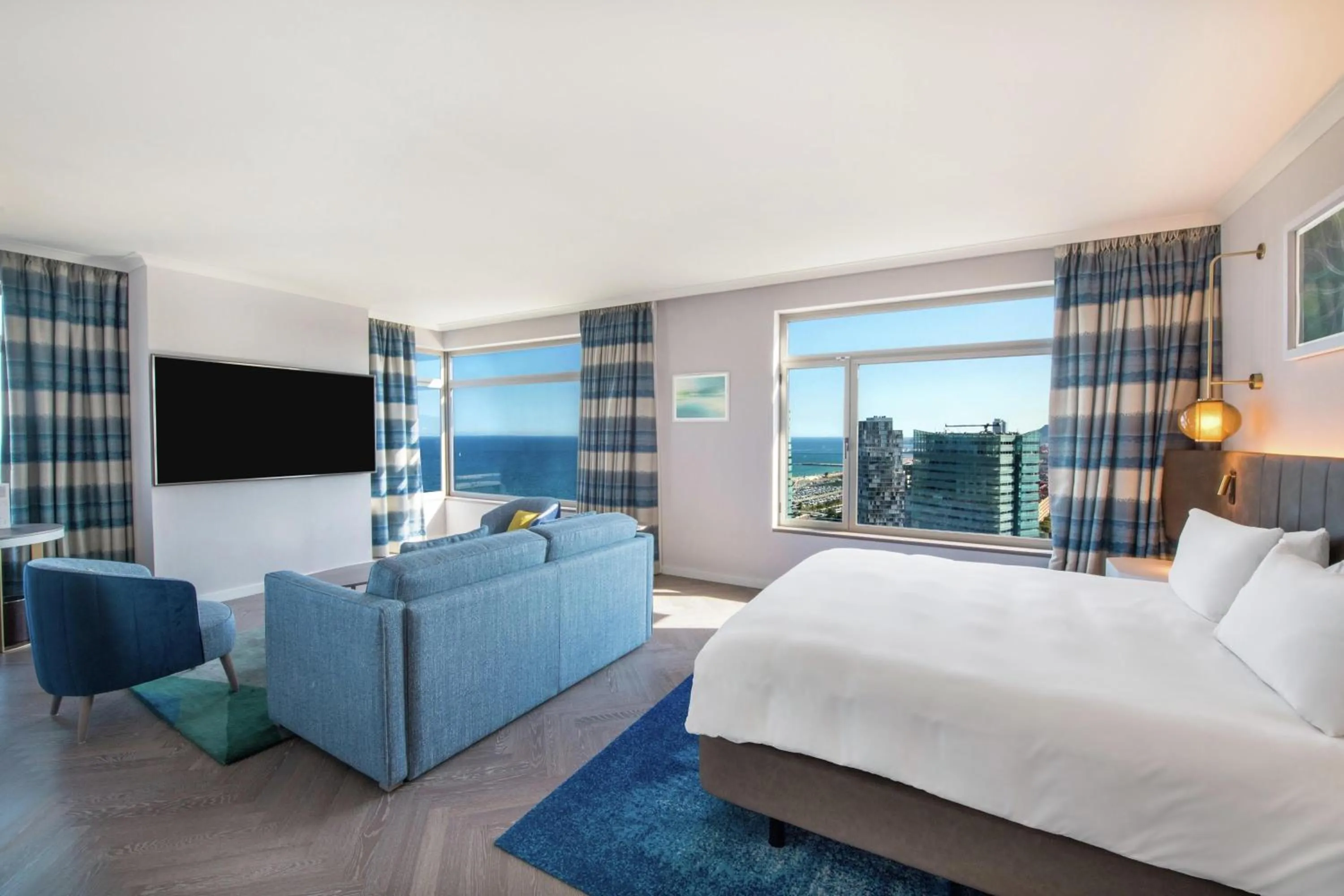 Bed in Hilton Diagonal Mar Barcelona