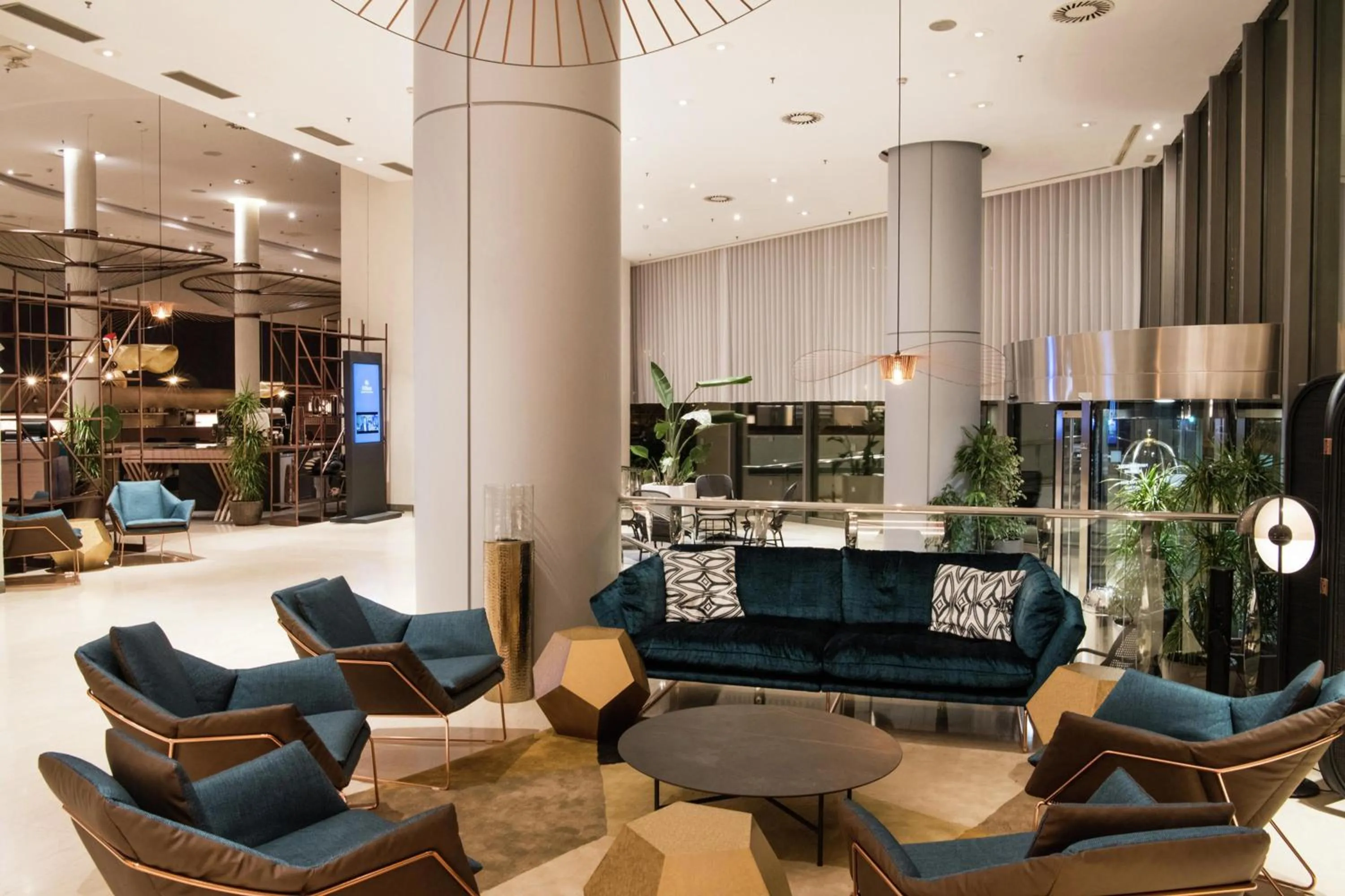 Lobby or reception in Hilton Diagonal Mar Barcelona