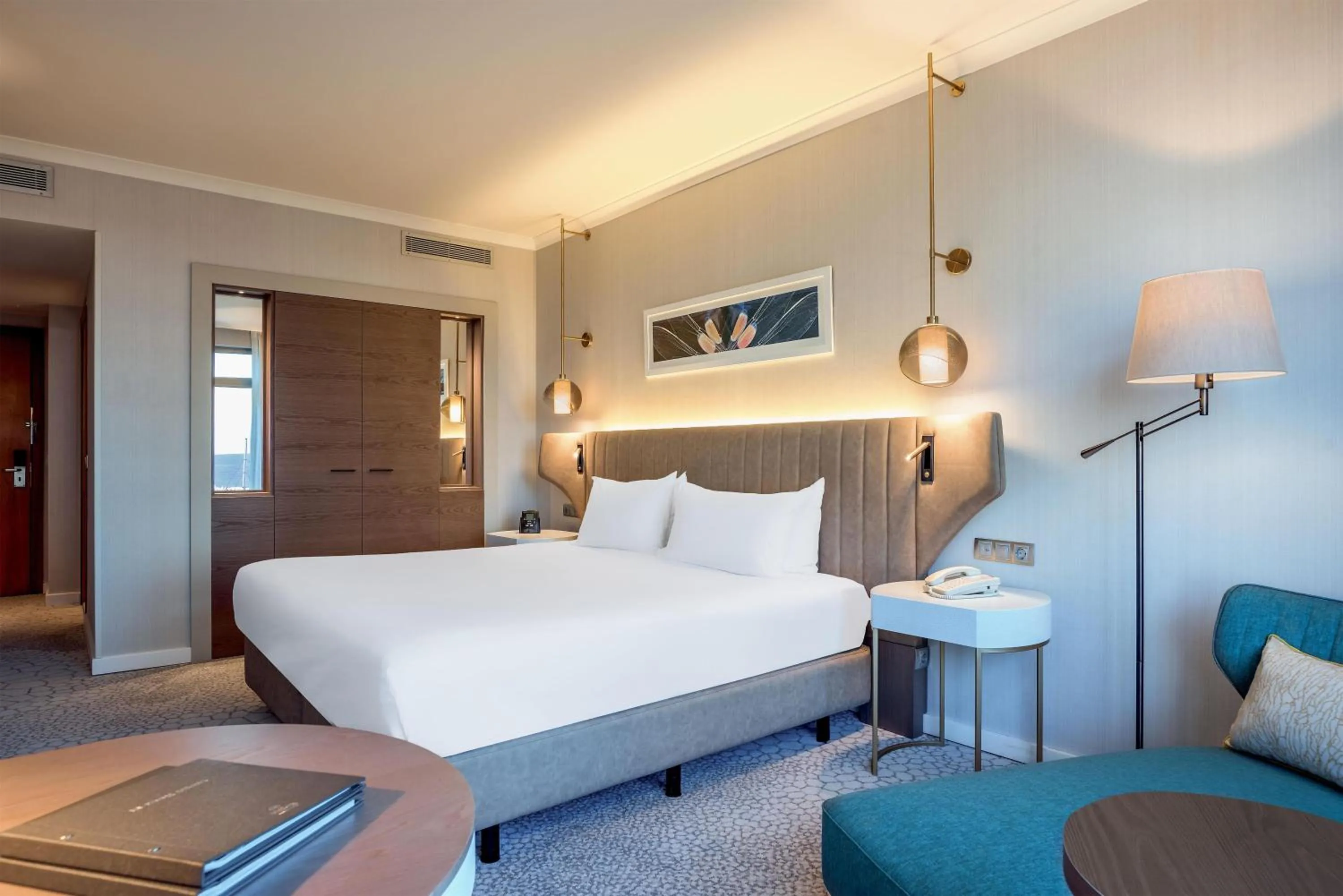 Bed in Hilton Diagonal Mar Barcelona