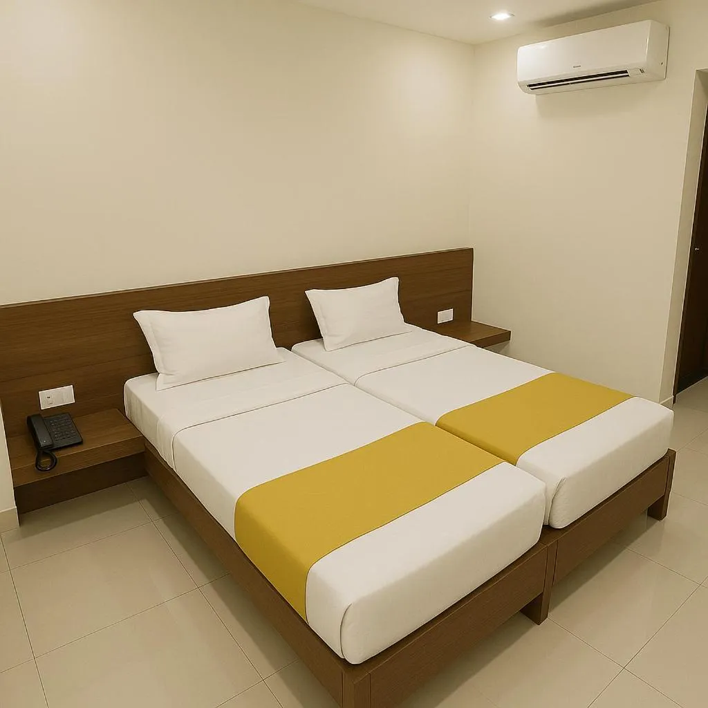 Bedroom, Bed in Stay Guru Hari Om Residency
