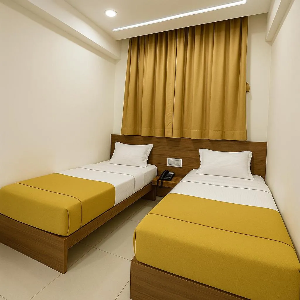Bedroom, Bed in Stay Guru Hari Om Residency