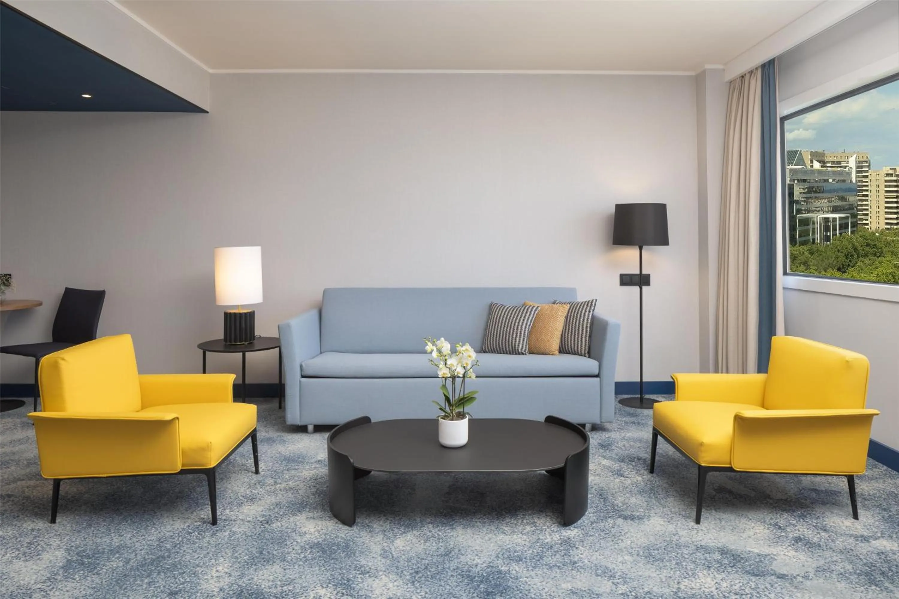 Living room in Hilton Barcelona