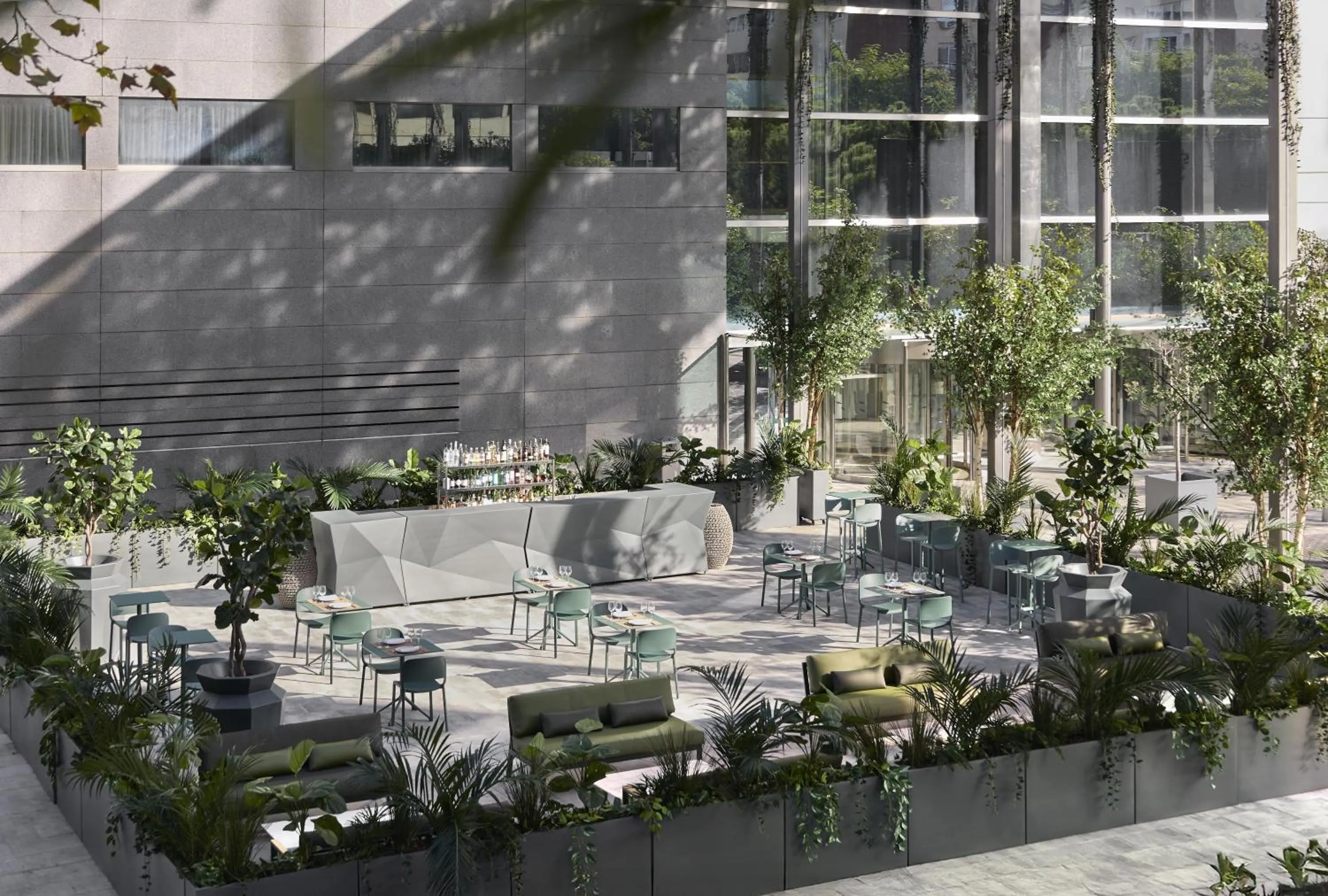 Garden in Hilton Barcelona