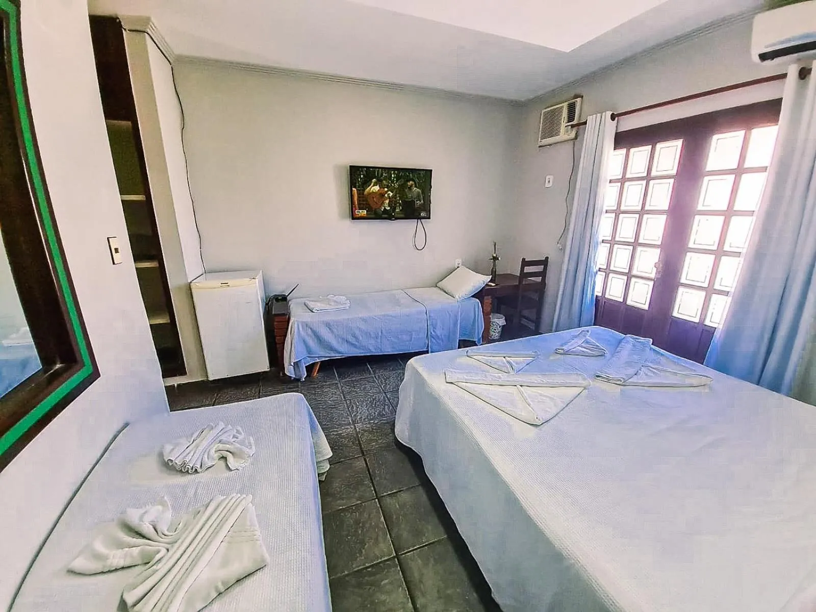 Bed in Hotel Pousada Mahon Mar