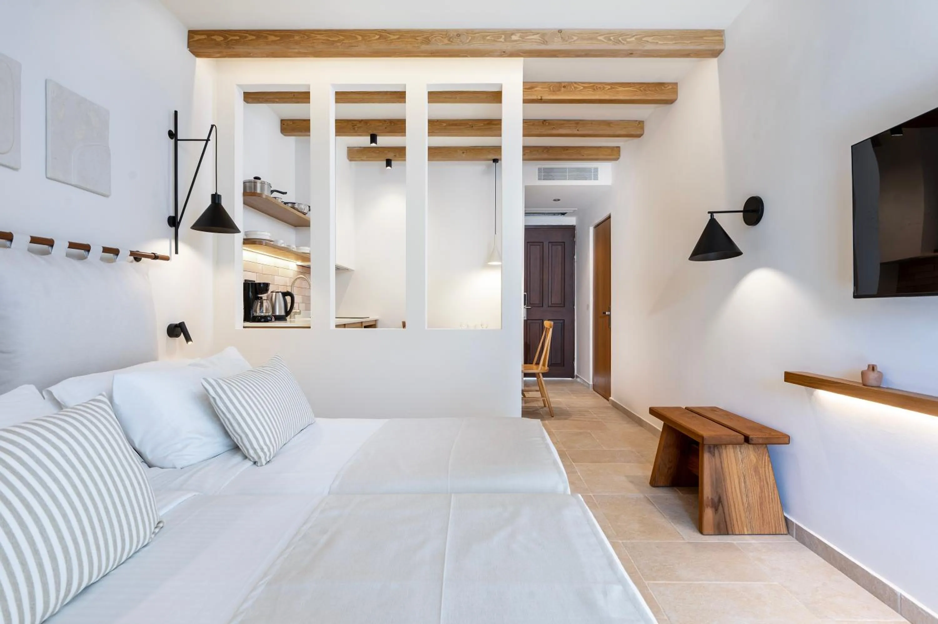 Photo of the whole room, Bed in Aegean Houses