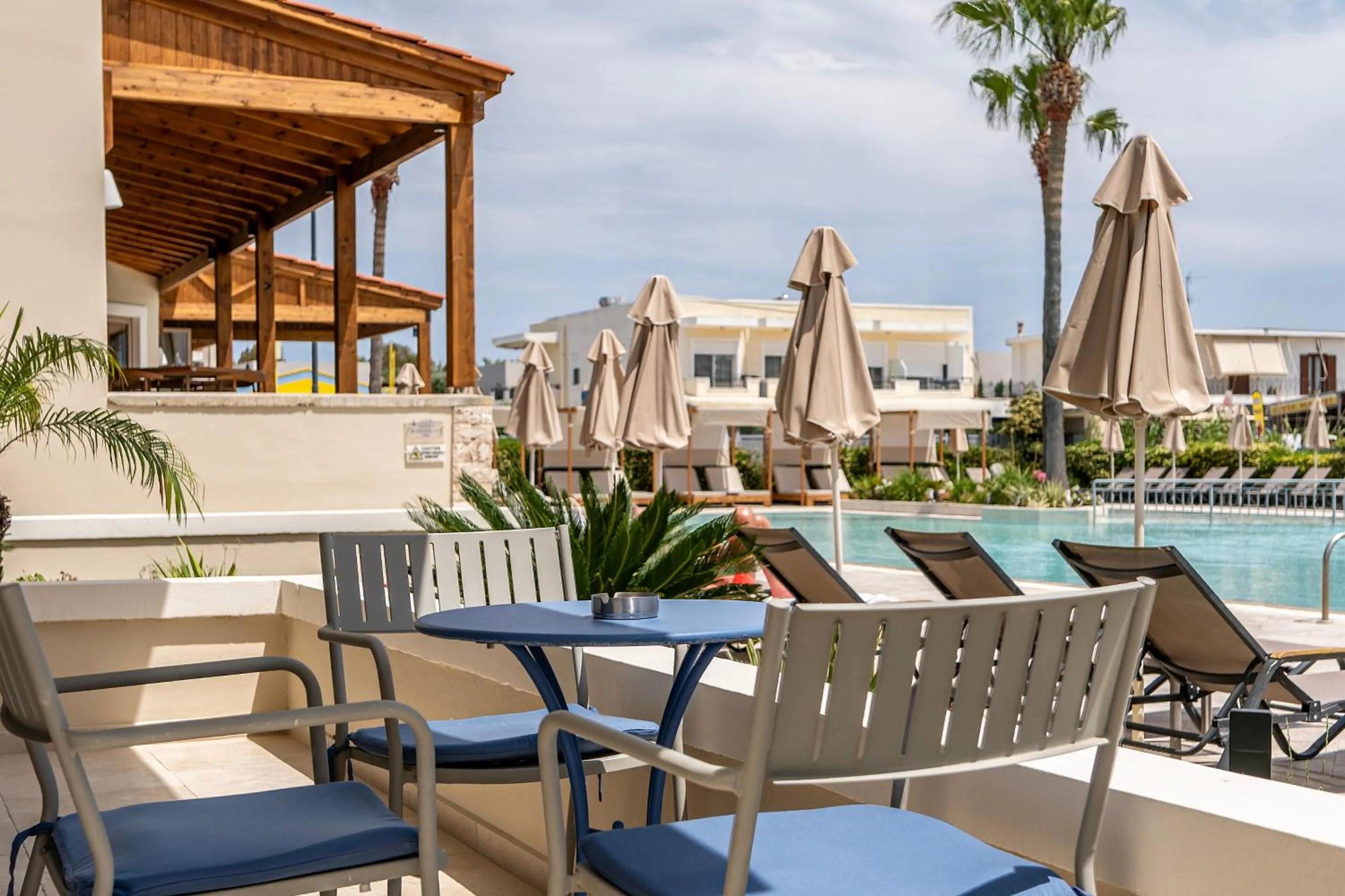 Pool view in Aegean Houses