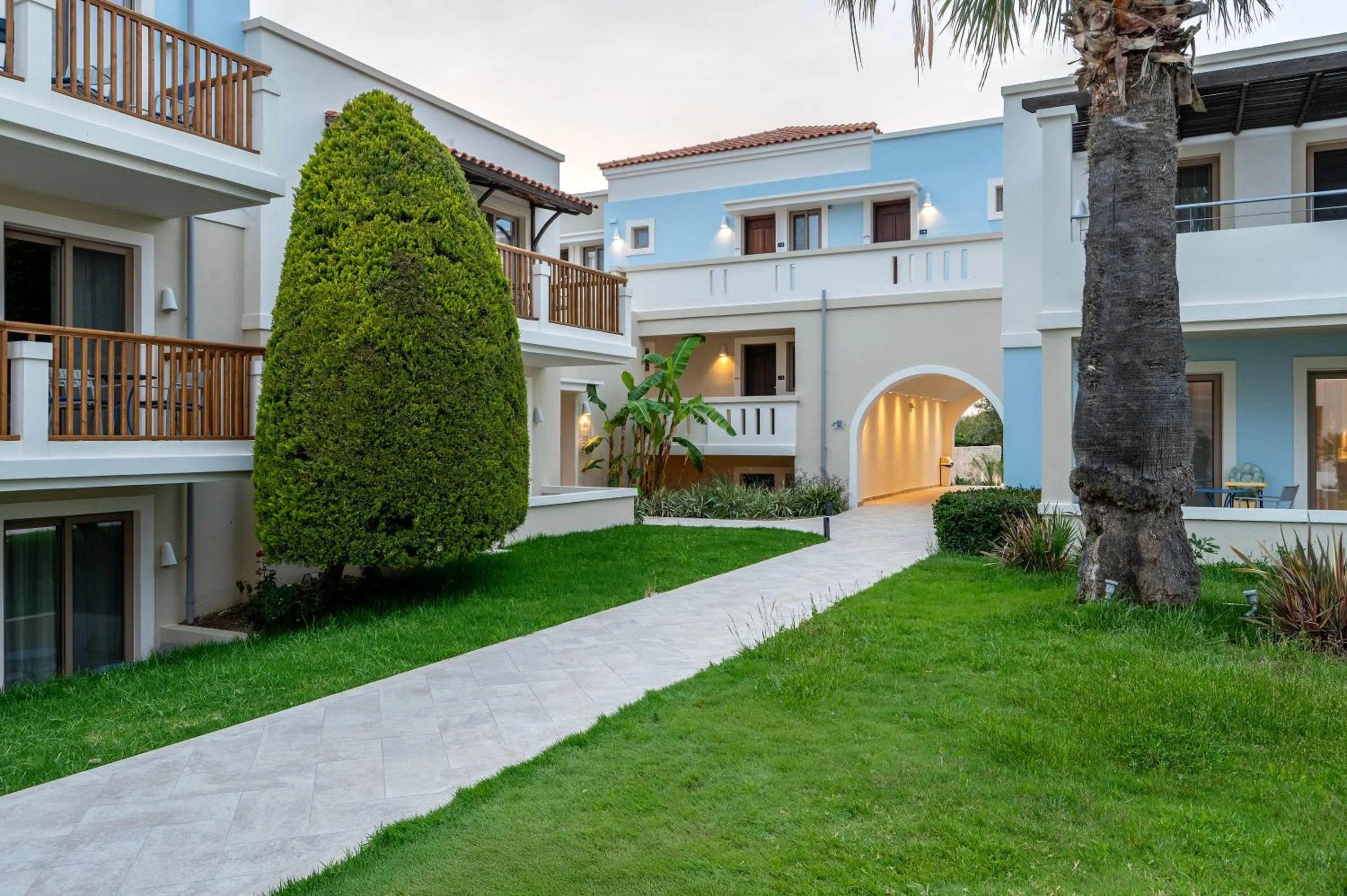 Garden view in Aegean Houses