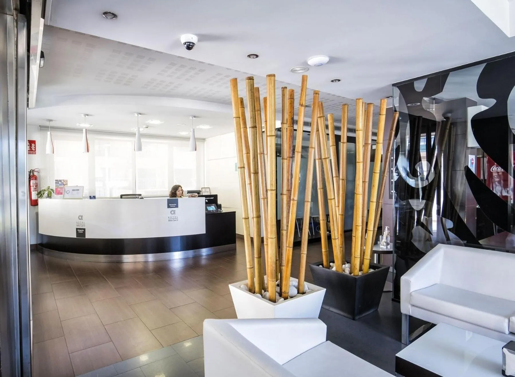 Lobby or reception in Hotel Alda Carril