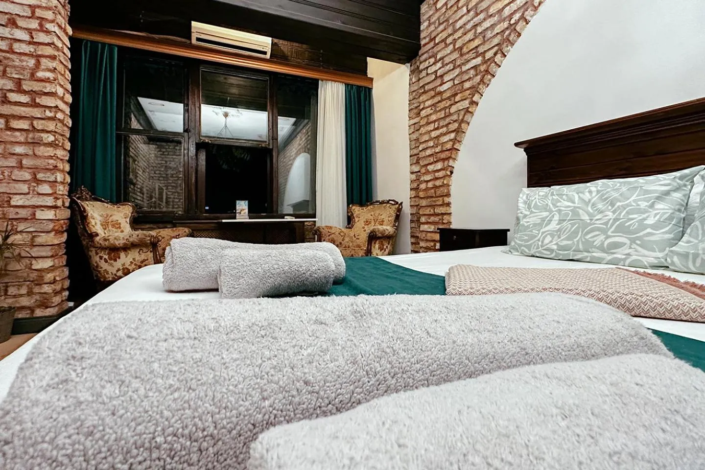 Bed in The Haliç Bosphorus Hotel