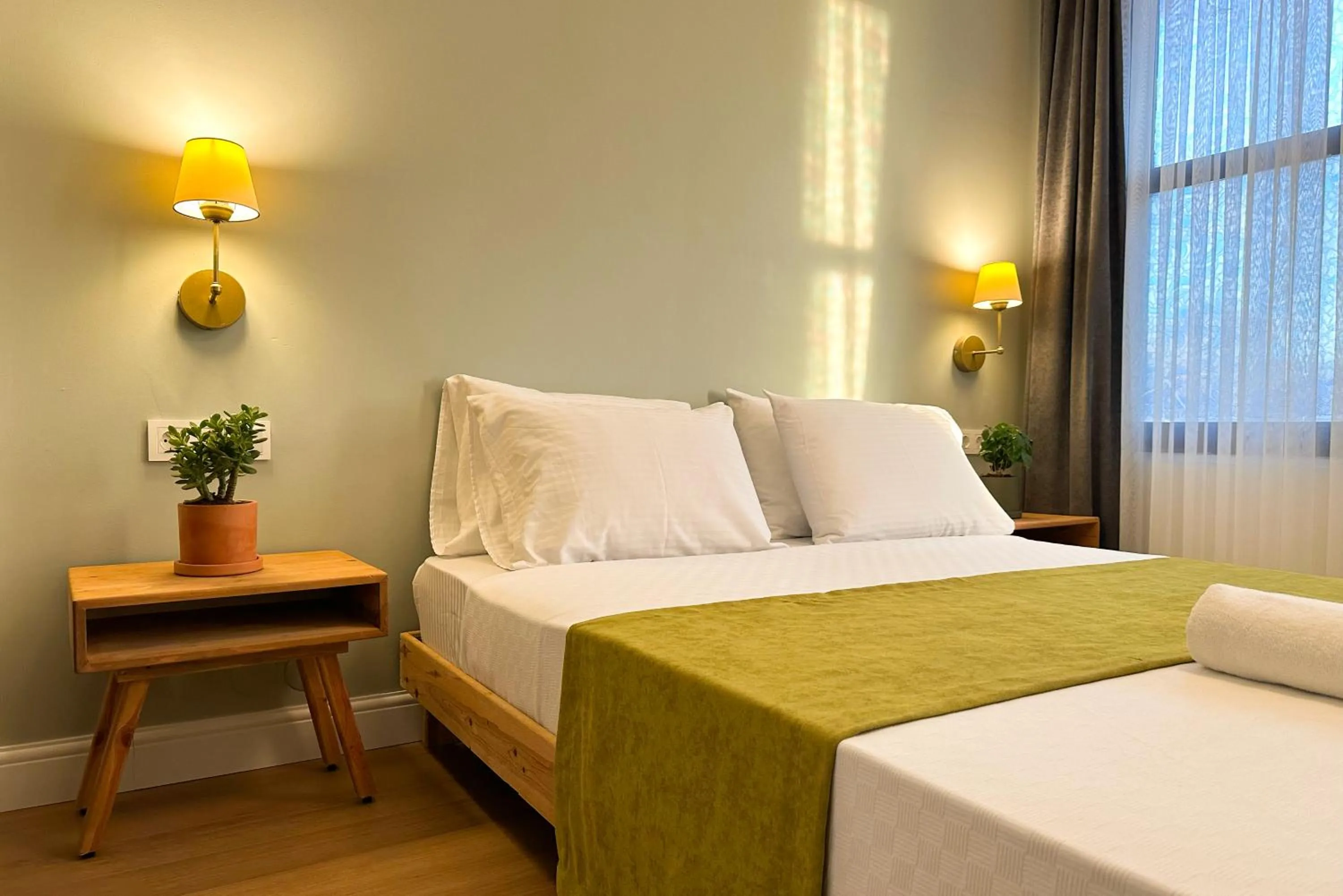 Bed in The Haliç Bosphorus Hotel