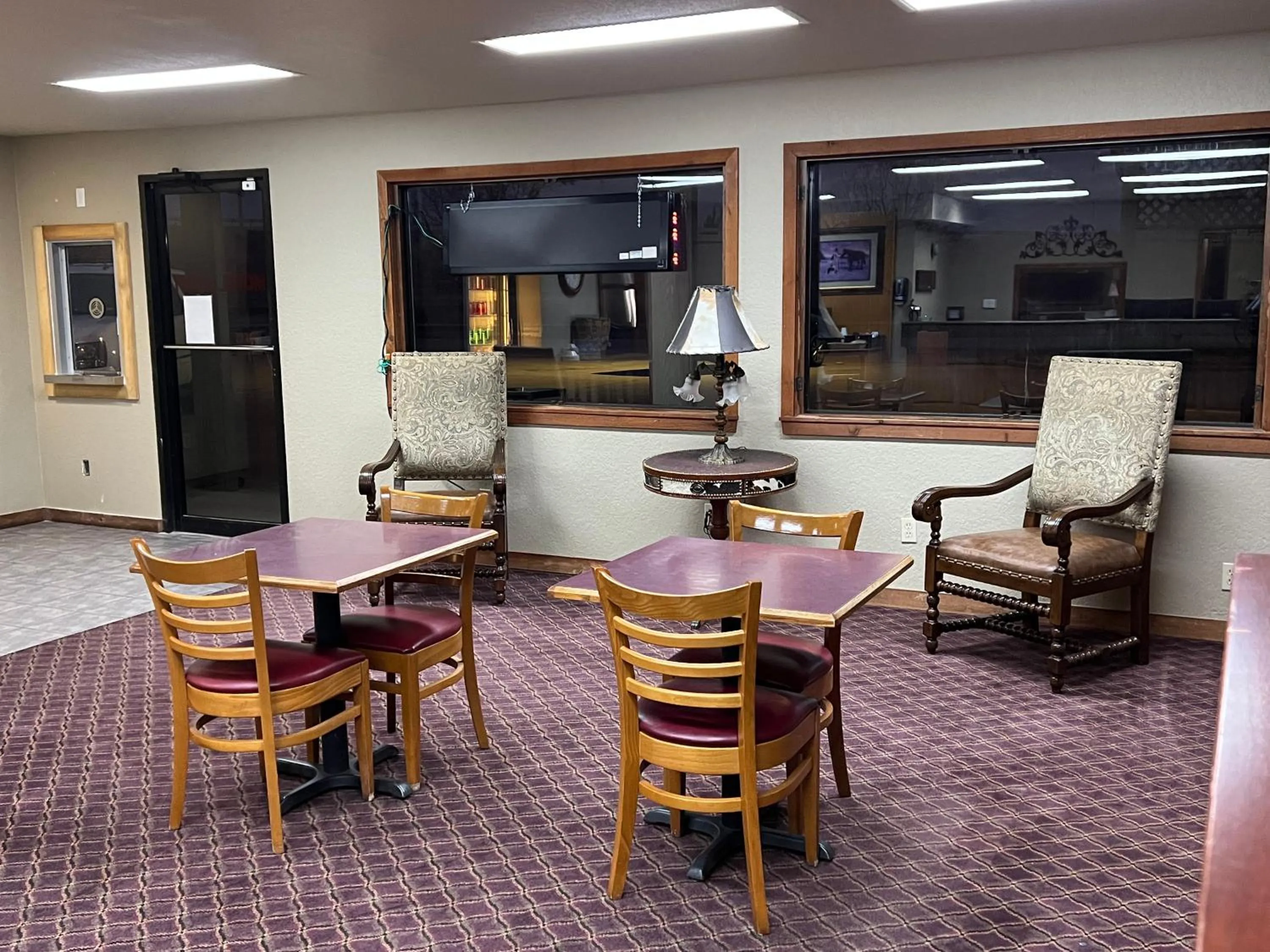 Seating area in Cattle country lodge