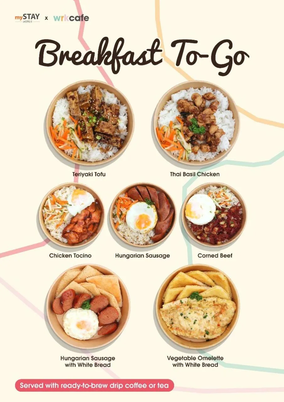 Food and drinks in mySTAY Hotel BGC South