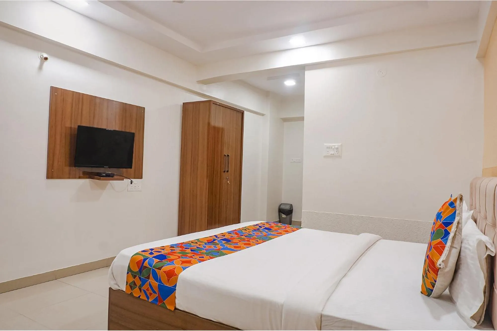 Bed in FabHotel Embassy near Amanora Mall