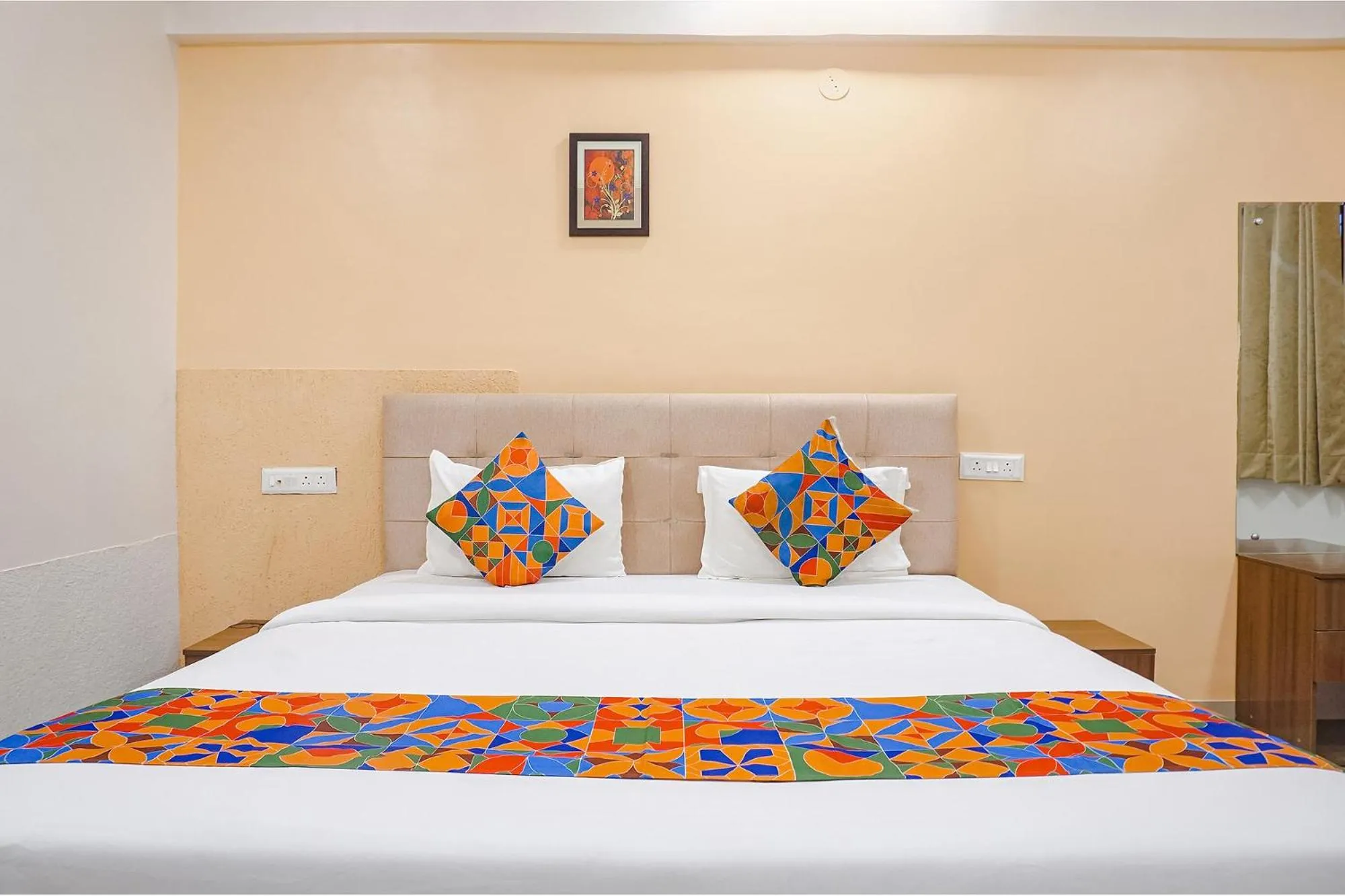 Bed in FabHotel Embassy near Amanora Mall