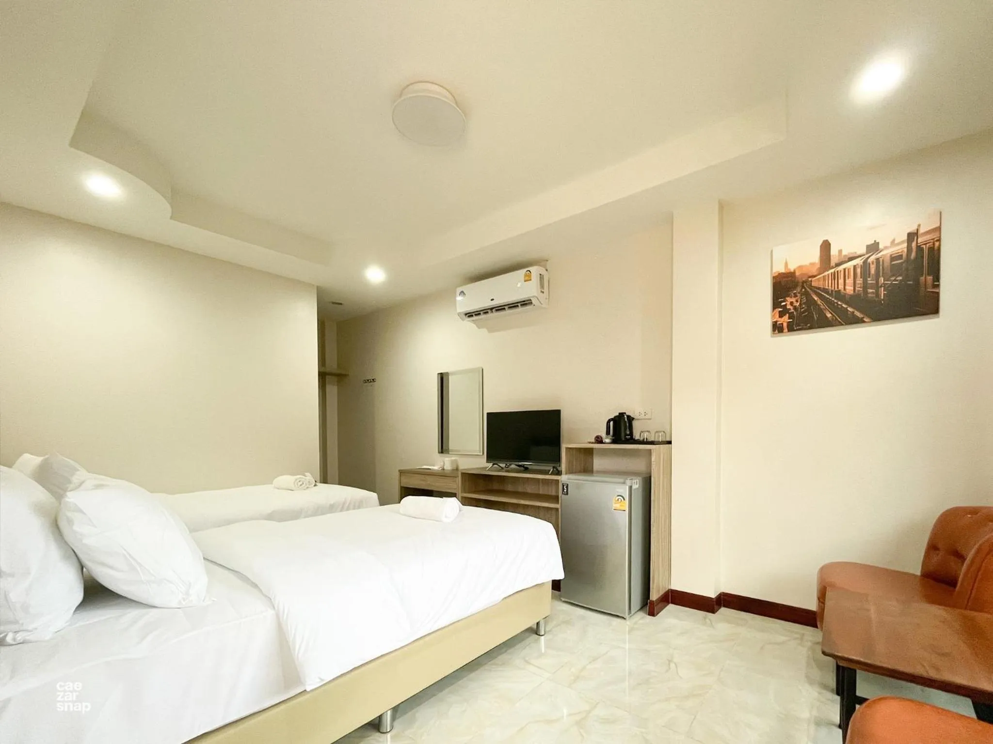 Photo of the whole room, Bed in CottagePine Rayong Resort&Cafe