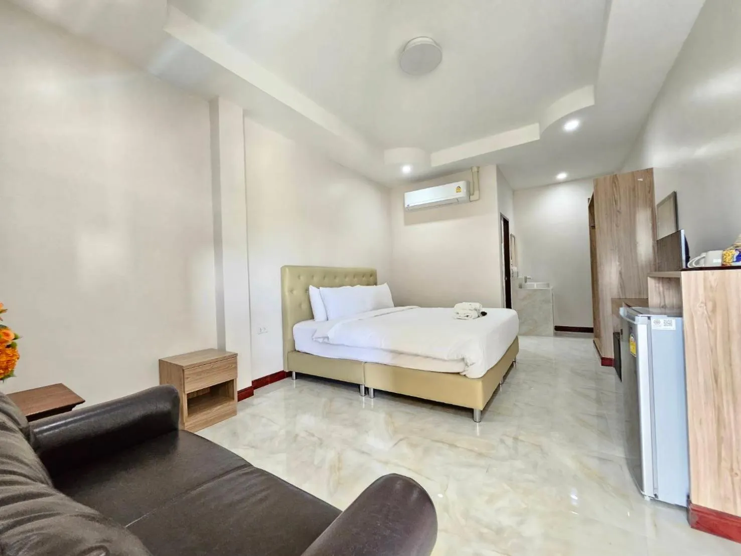 Photo of the whole room, Bed in CottagePine Rayong Resort&Cafe