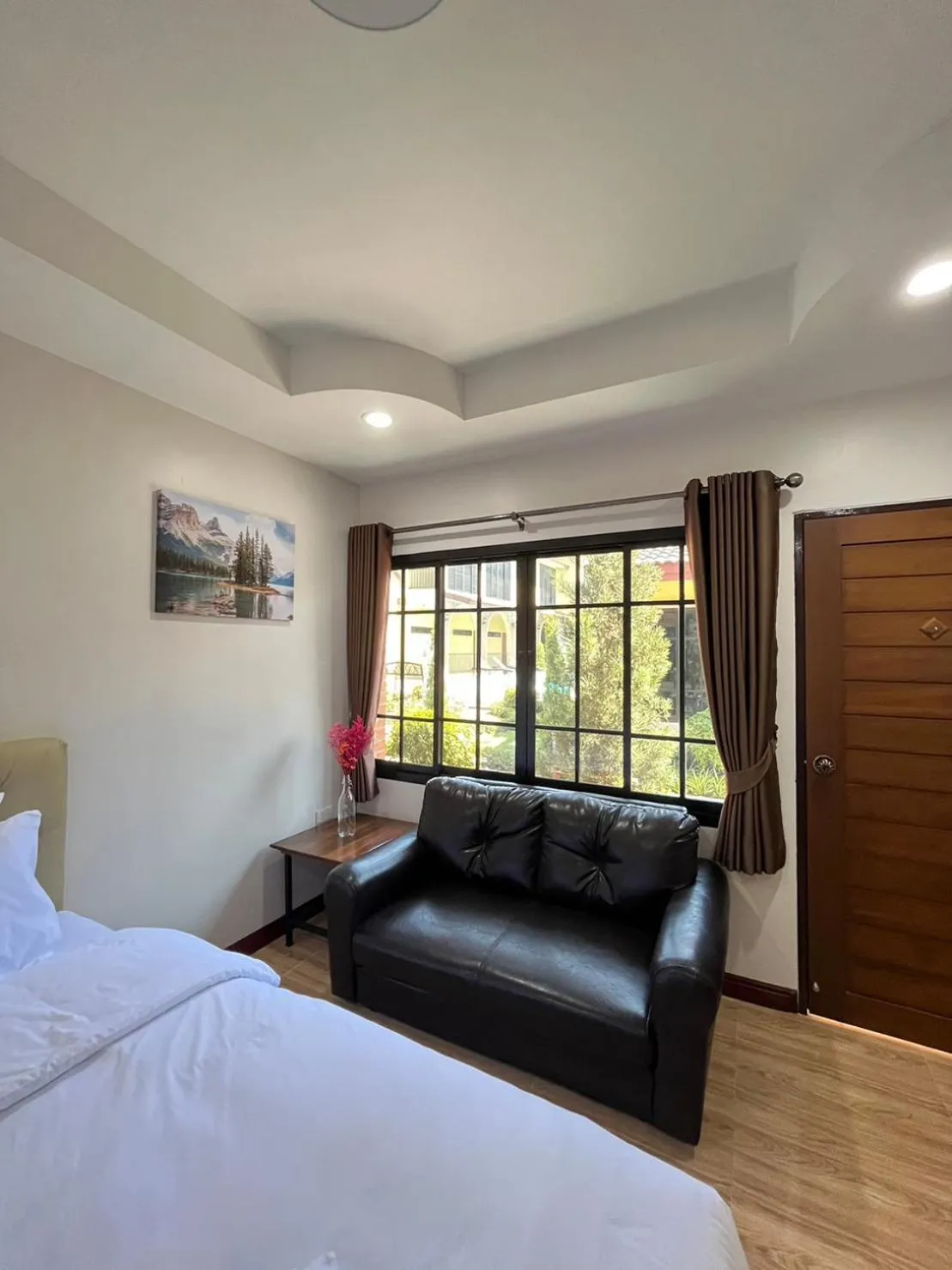 Seating area, Bed in CottagePine Rayong Resort&Cafe