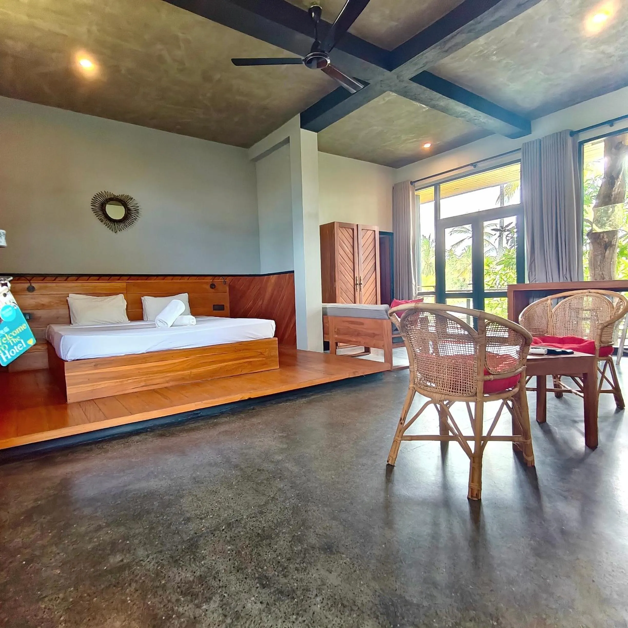 Bed in Mango Tree Villa Bentota