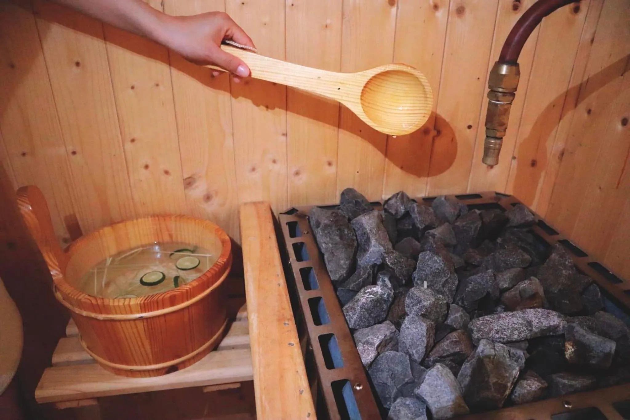 Sauna in Little Oasis - An Eco Friendly Hotel & Spa