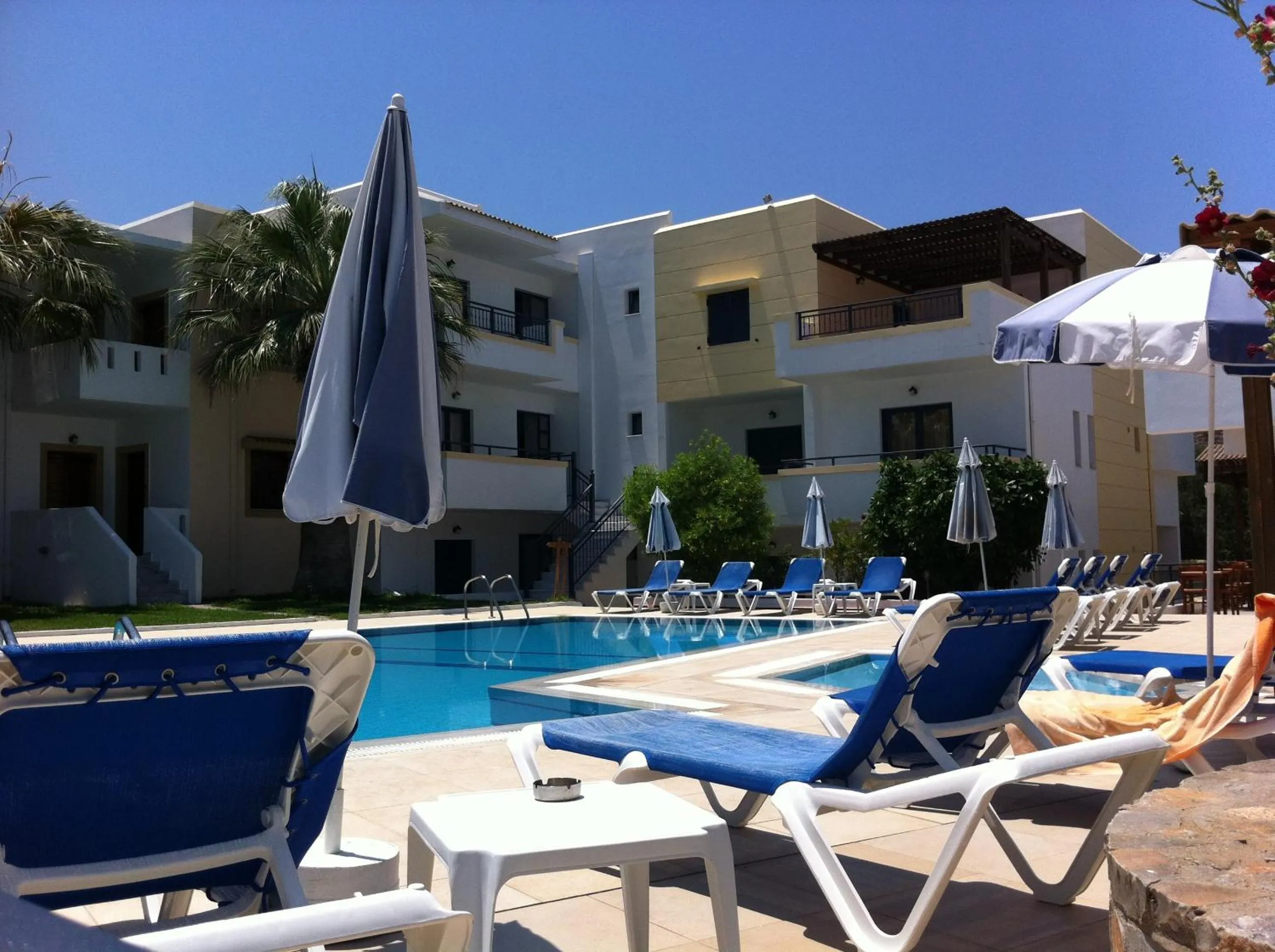 Patio in Angelika Apartotel