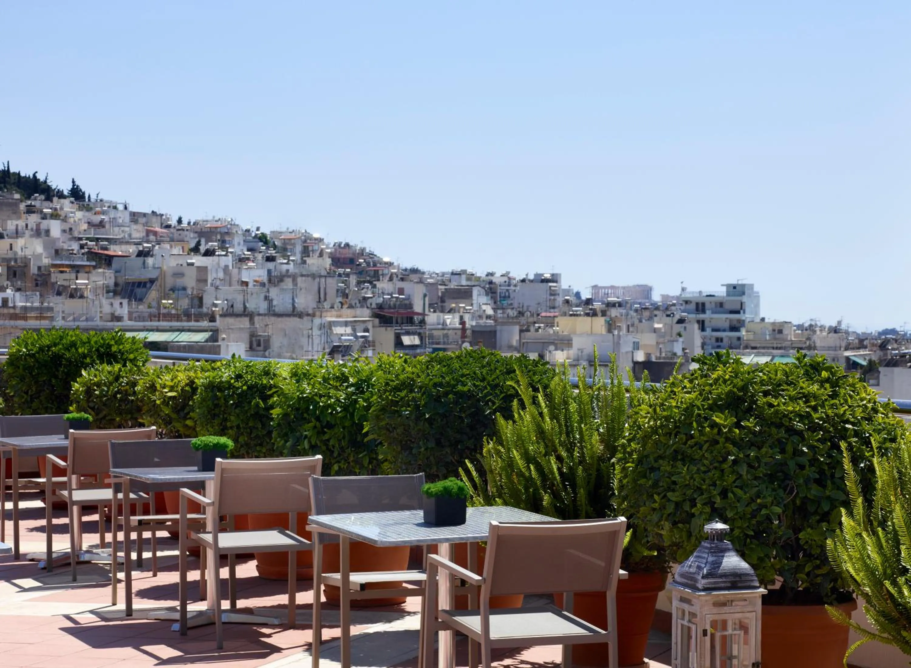Patio in Athens Zafolia Hotel