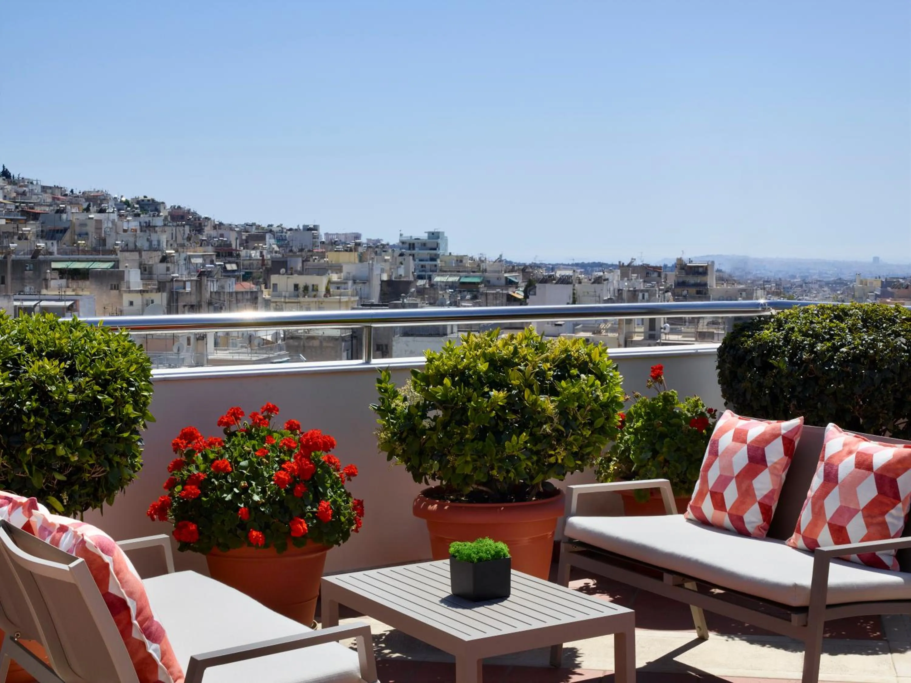 Patio in Athens Zafolia Hotel