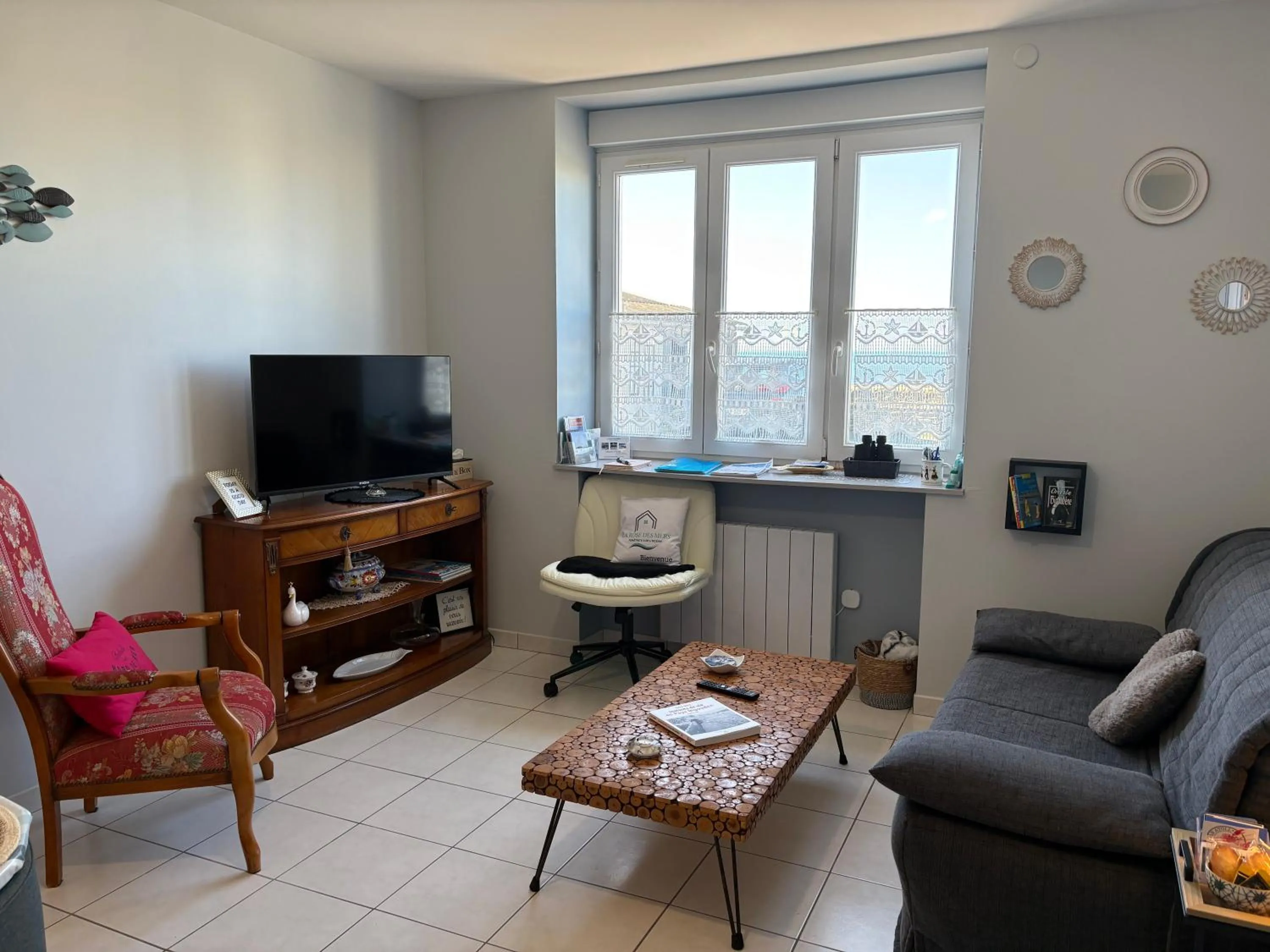 Seating area in La Rose des Sables