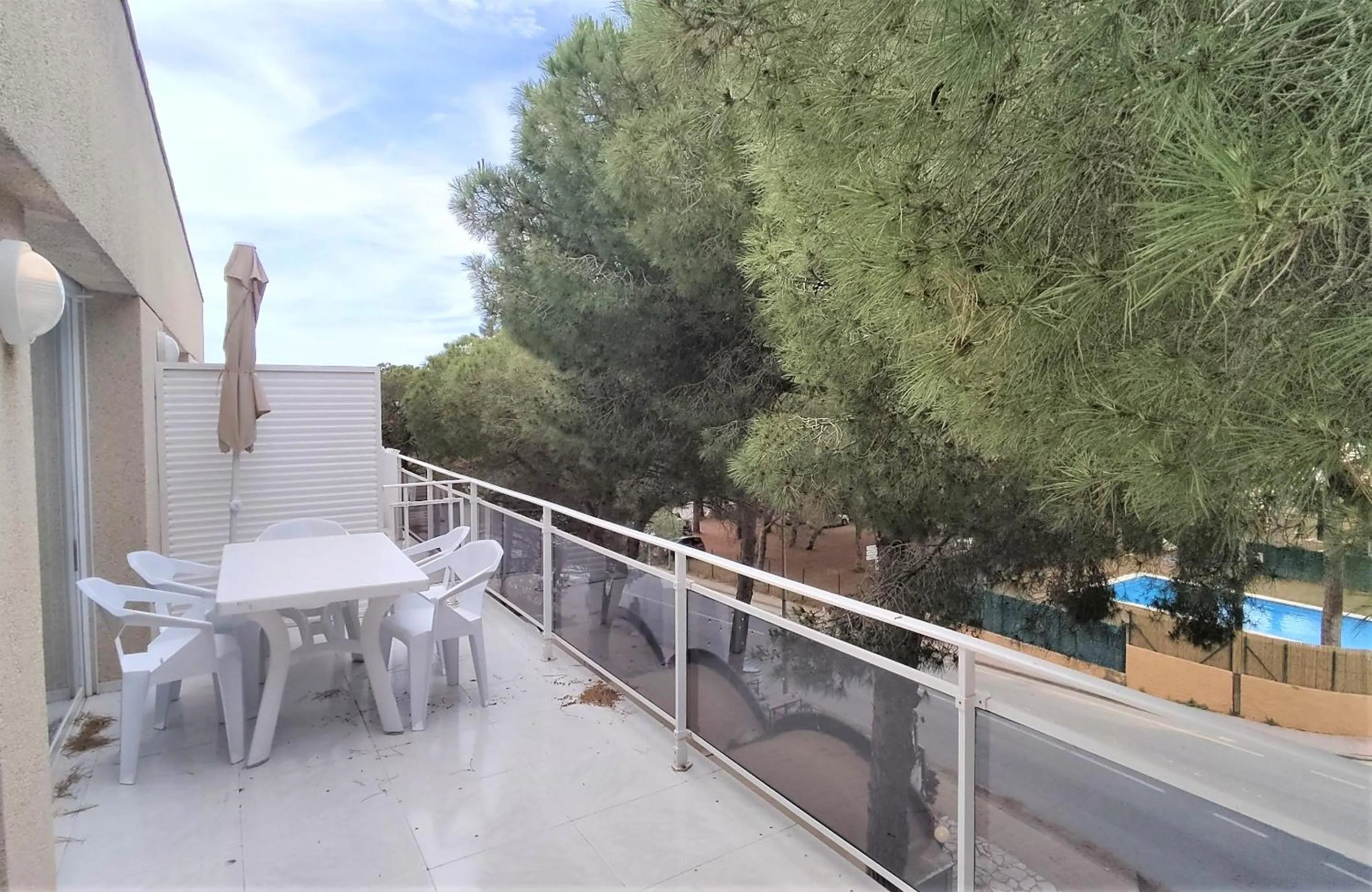Balcony/Terrace in Apartamento 4 Pax a 300m Playa con acceso a piscina MP 2H