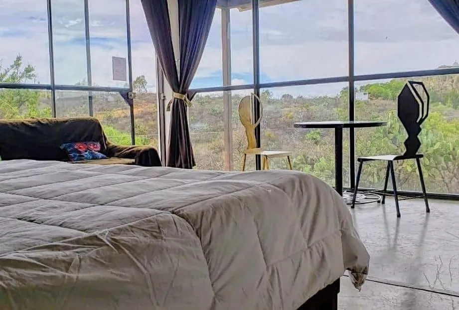 View (from property/room), Bed in Echological Hotel, Restaurante & Spa