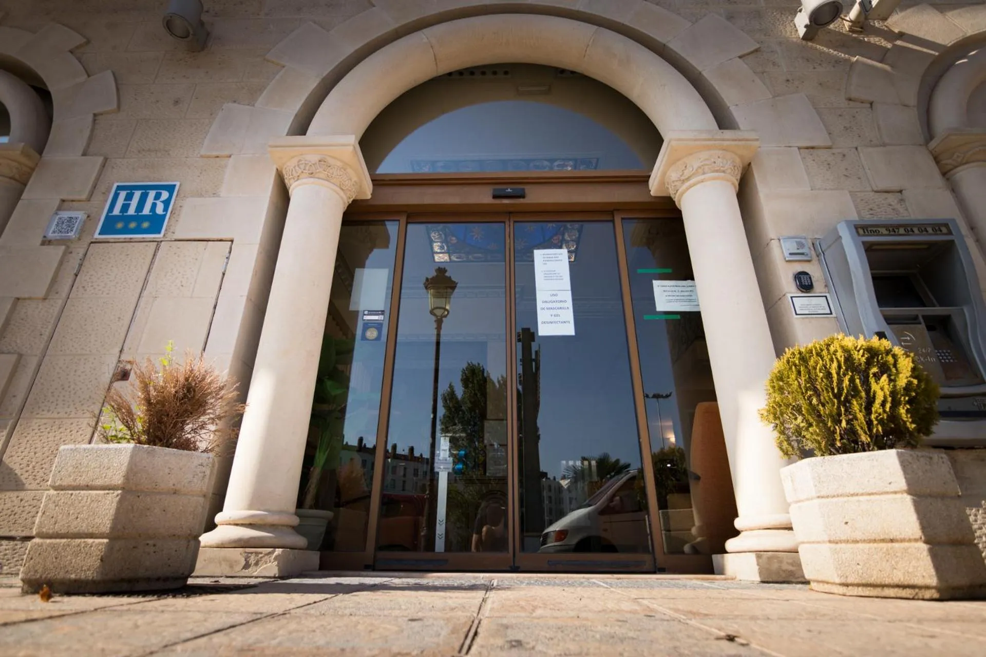 Facade/entrance in Abadía Burgos Camino Santiago