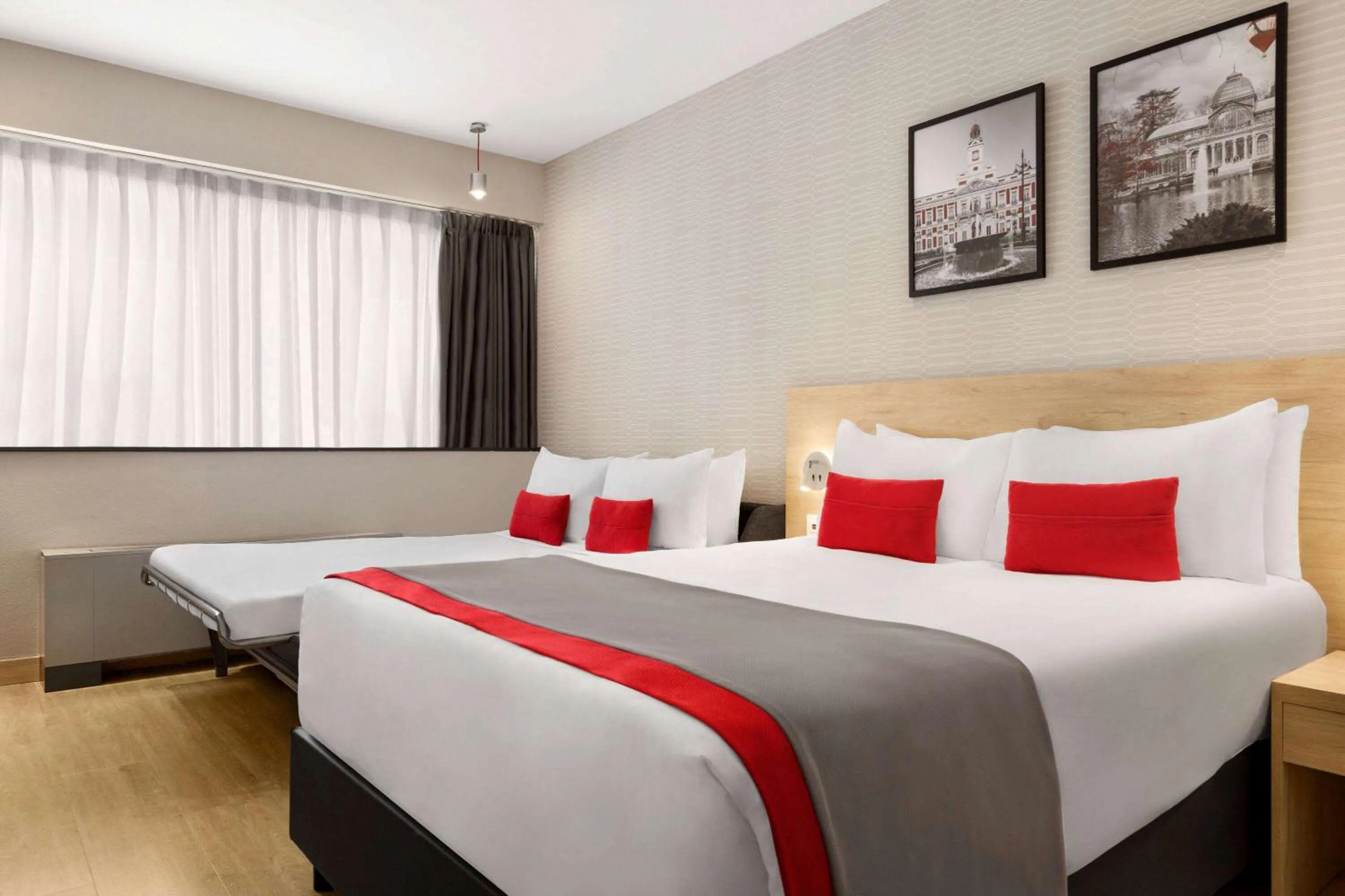 Photo of the whole room, Bed in Ramada by Wyndham Madrid Tres Cantos