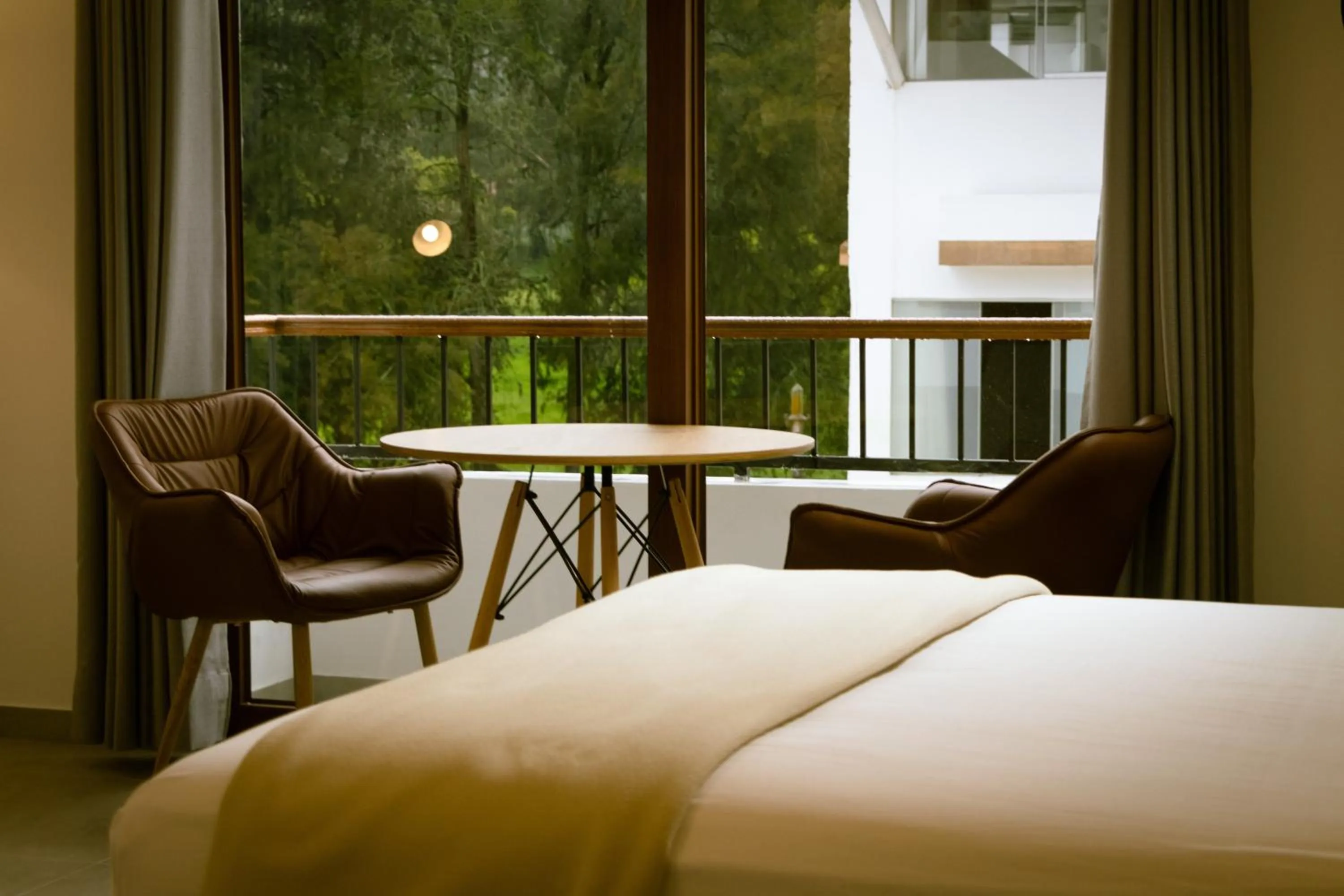 Balcony/Terrace, Bed in Baños del Inca Premium Hotel