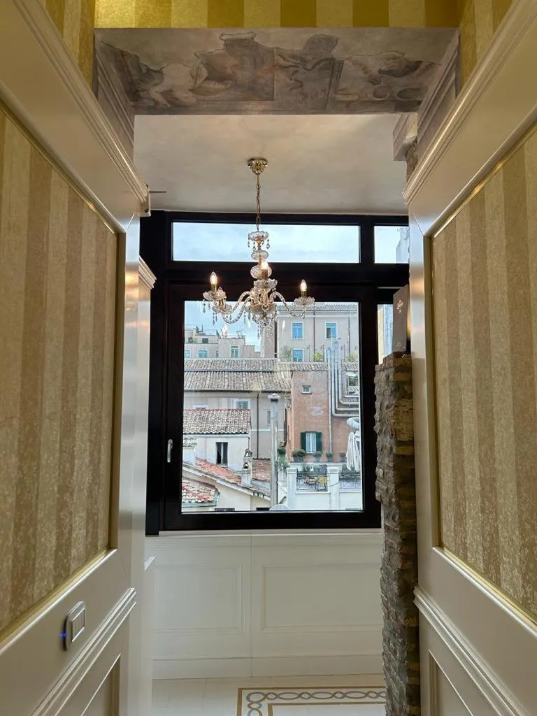 Inner courtyard view in Piazza Venezia Luxury Suite