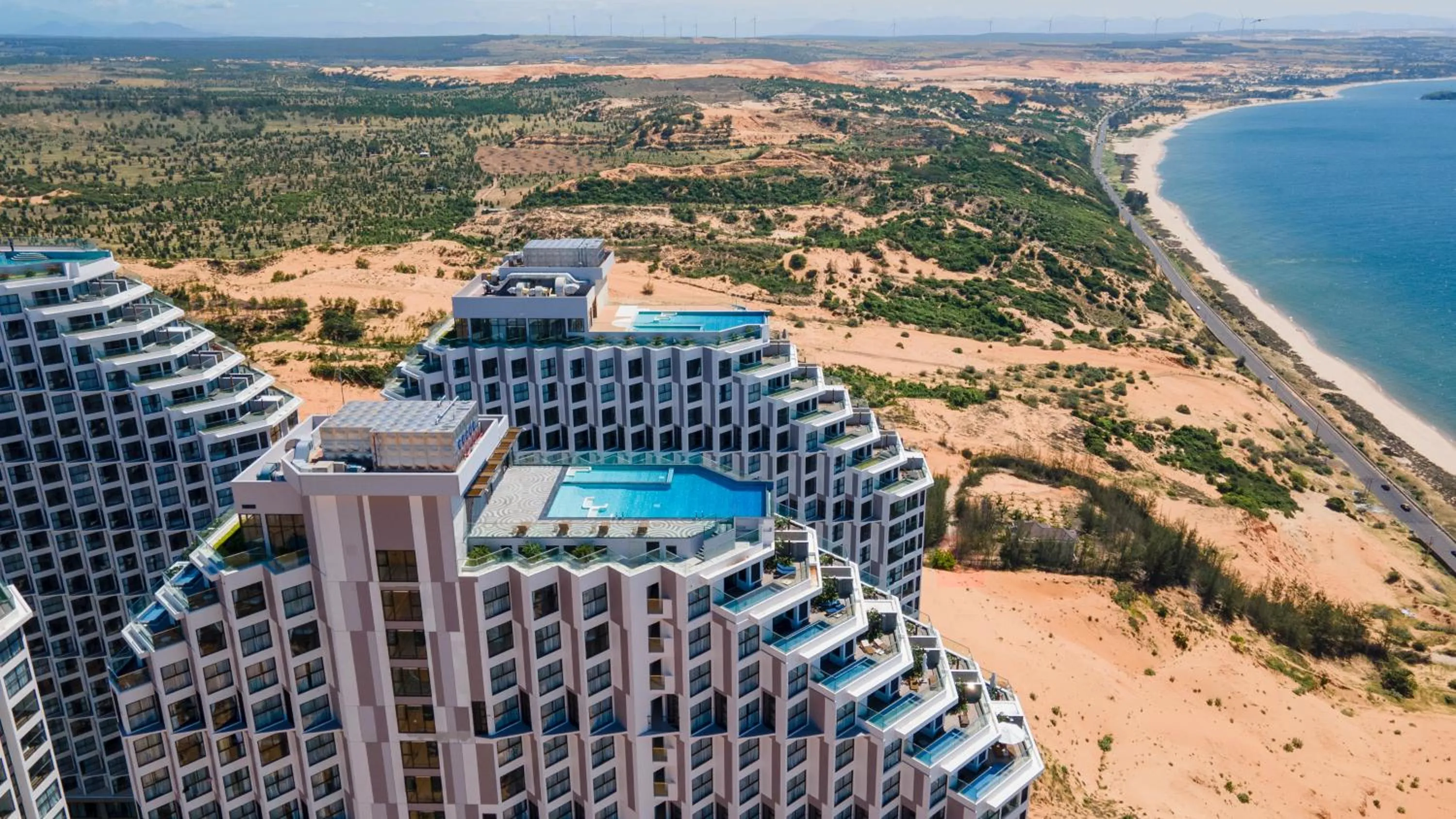 Swimming pool in Mandala Cham Bay Mui Ne