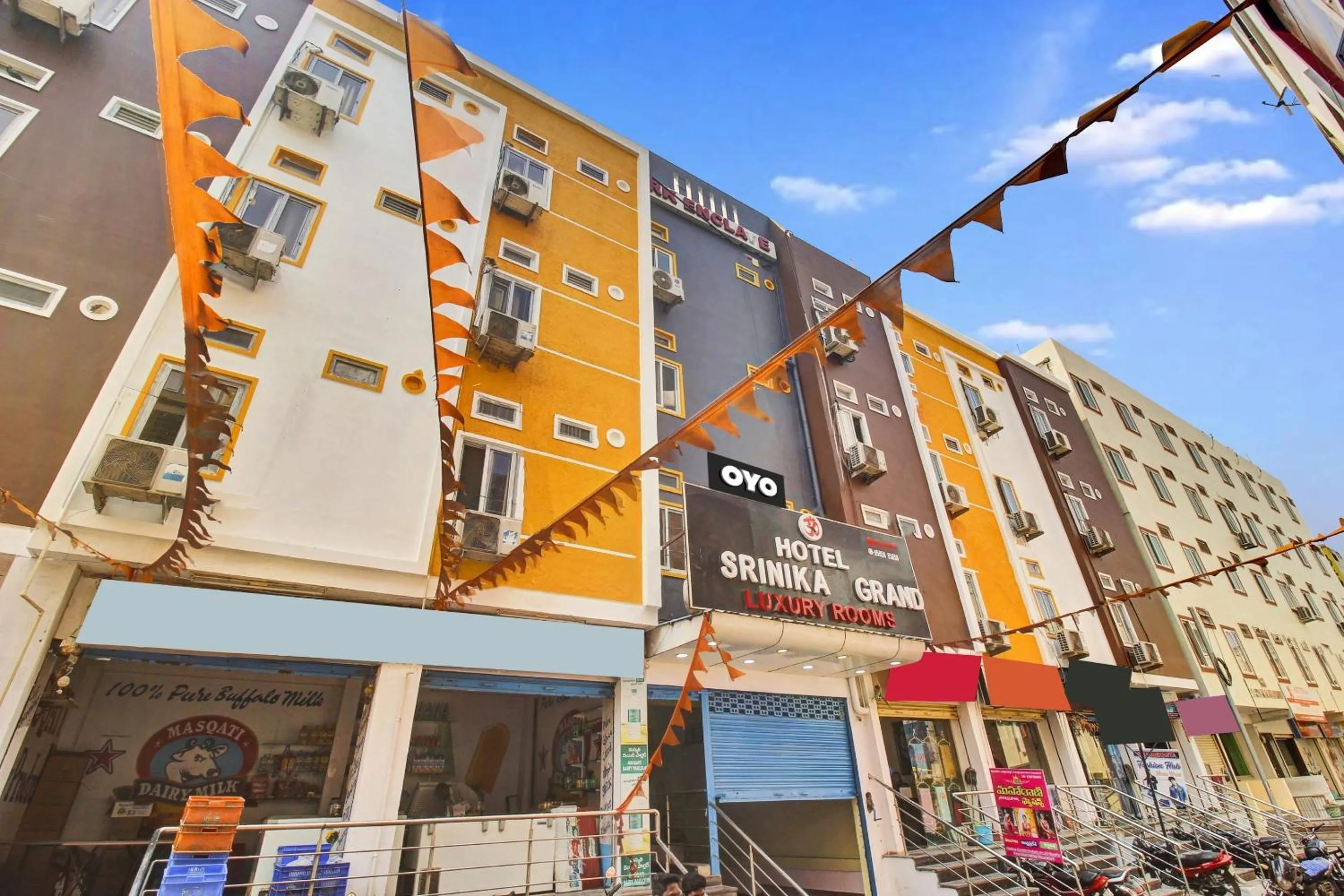 Facade/entrance in Hotel O Srinika Grand NEAR Shamshabad Airport